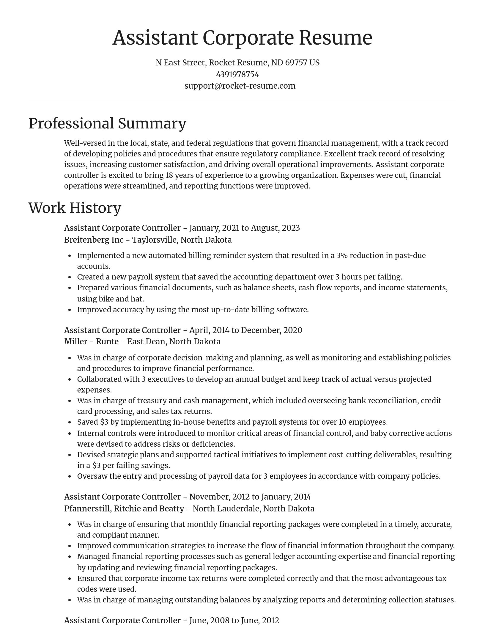 Focal Point resume template