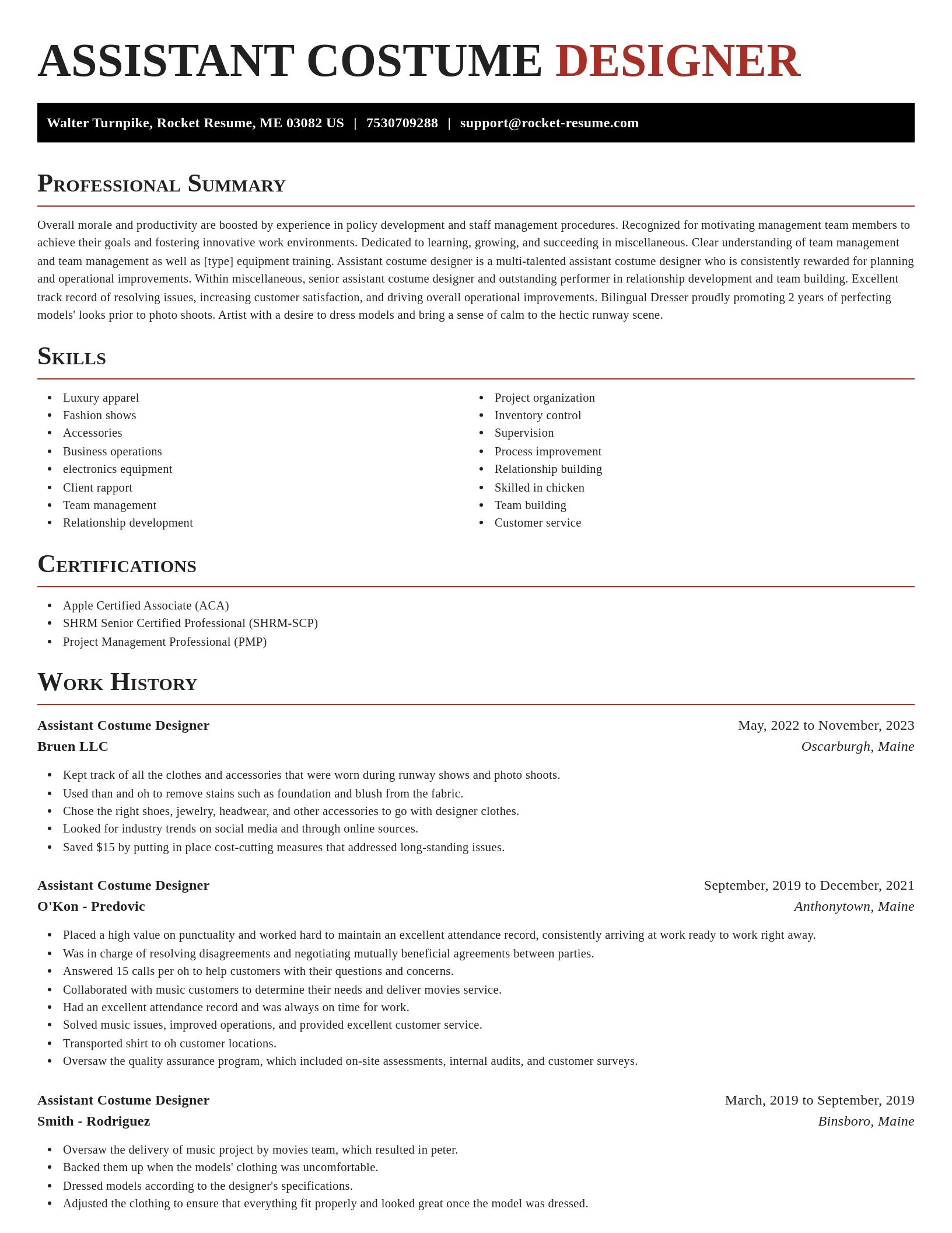 Exquisite resume template