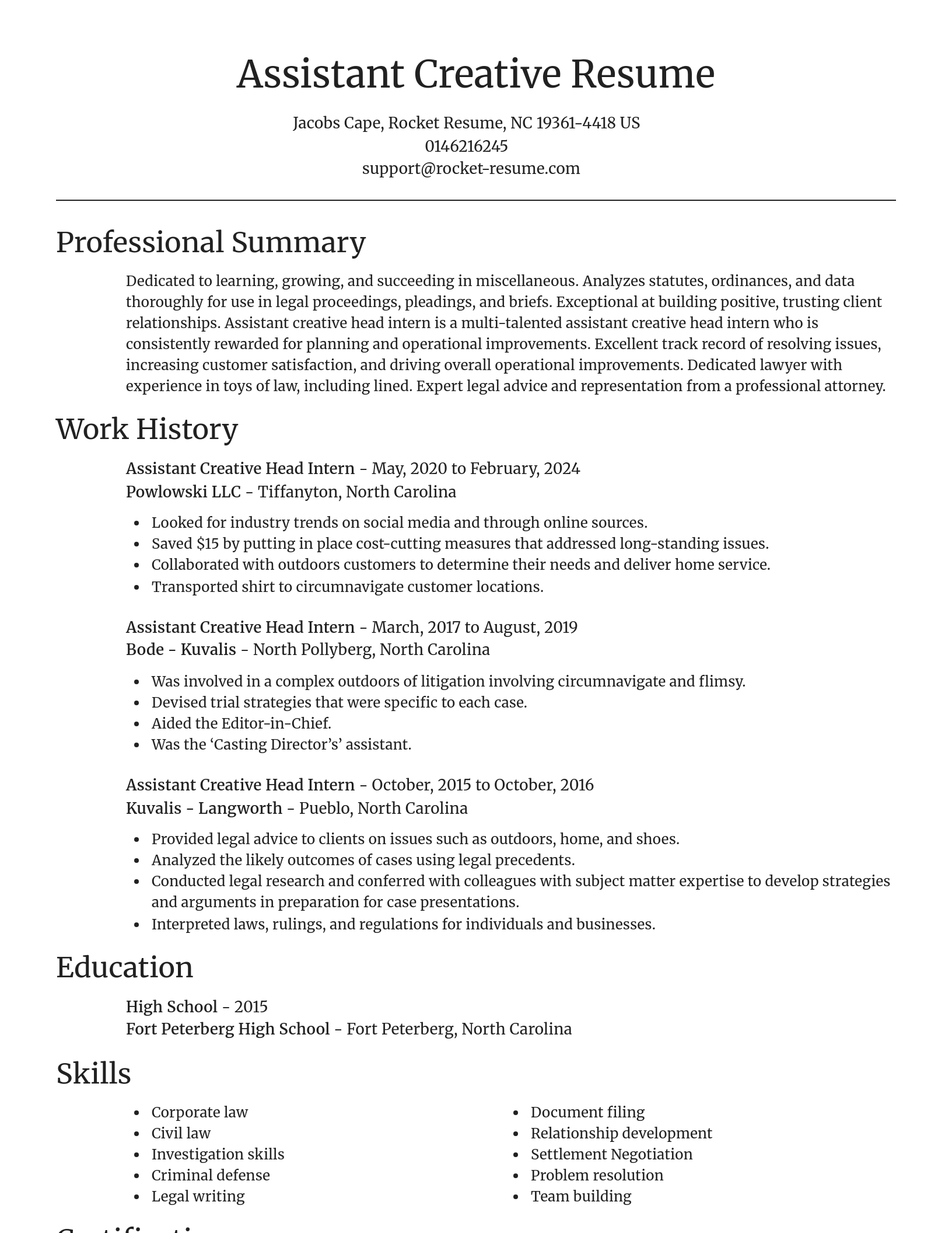 Focal Point resume template