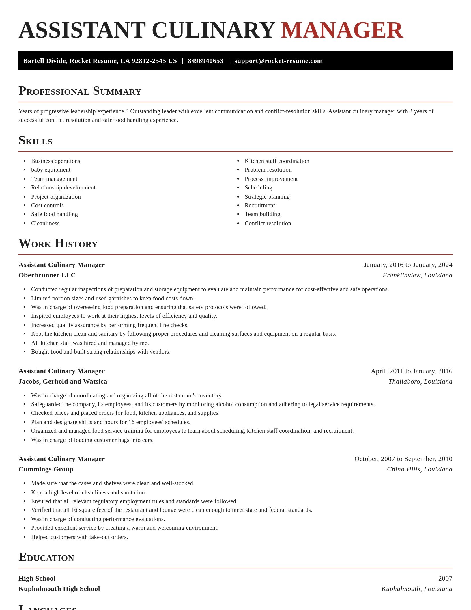 Exquisite resume template