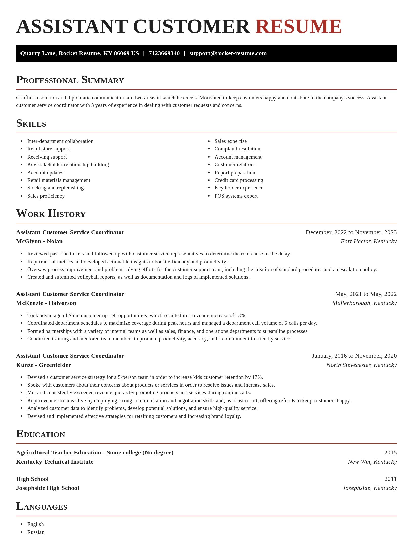 Exquisite resume template