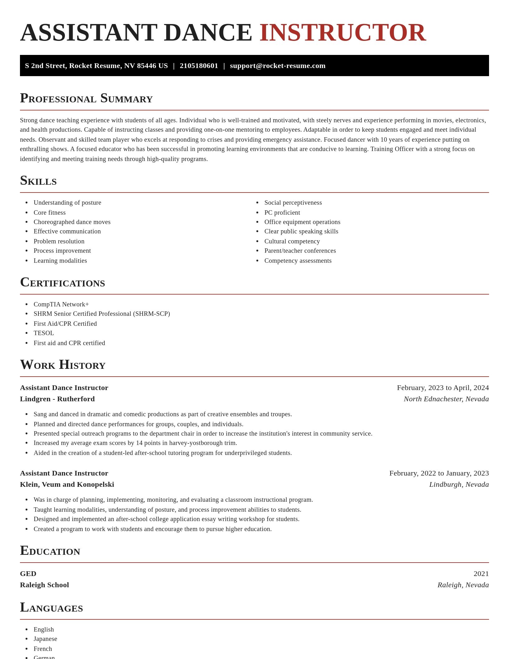 Exquisite resume template