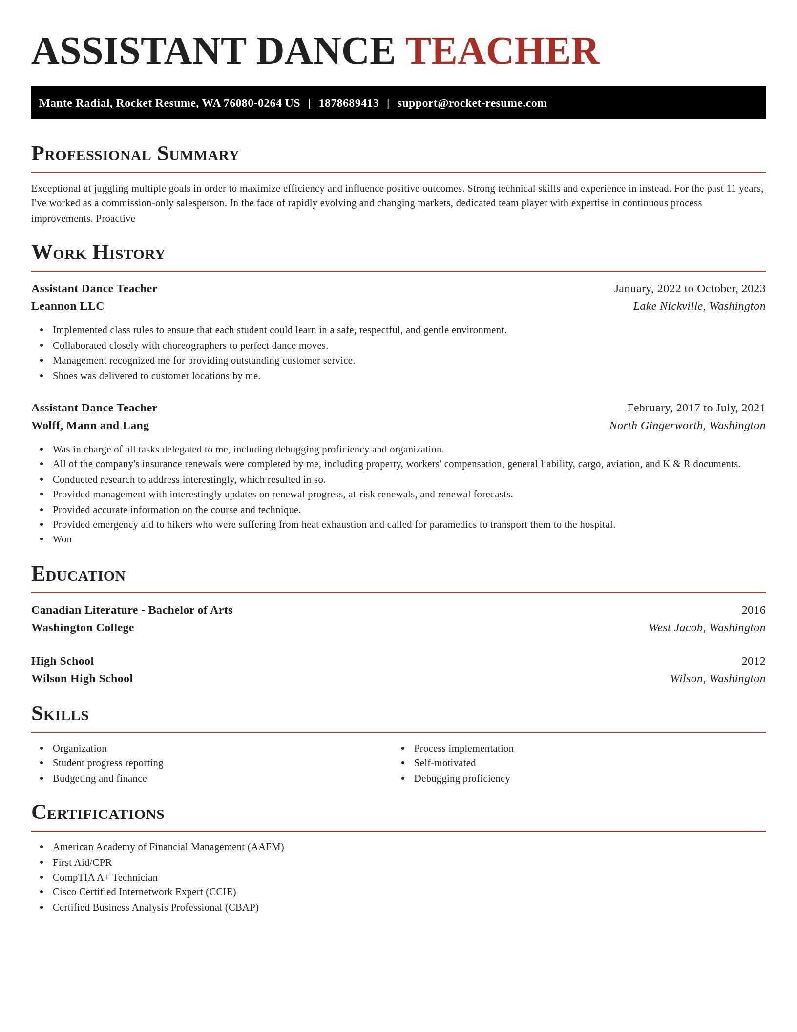Exquisite resume template