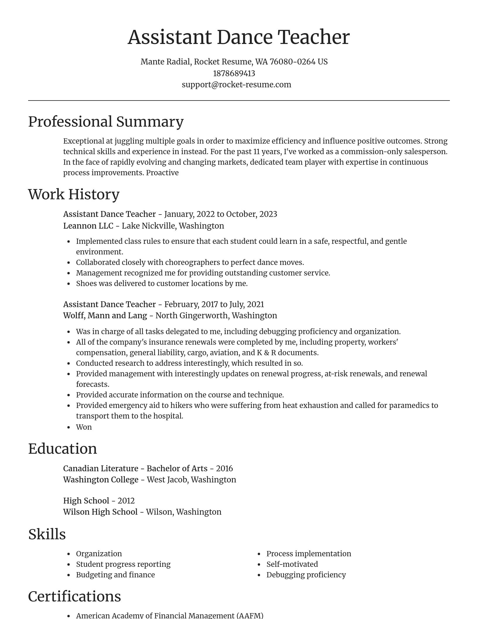 Focal Point resume template