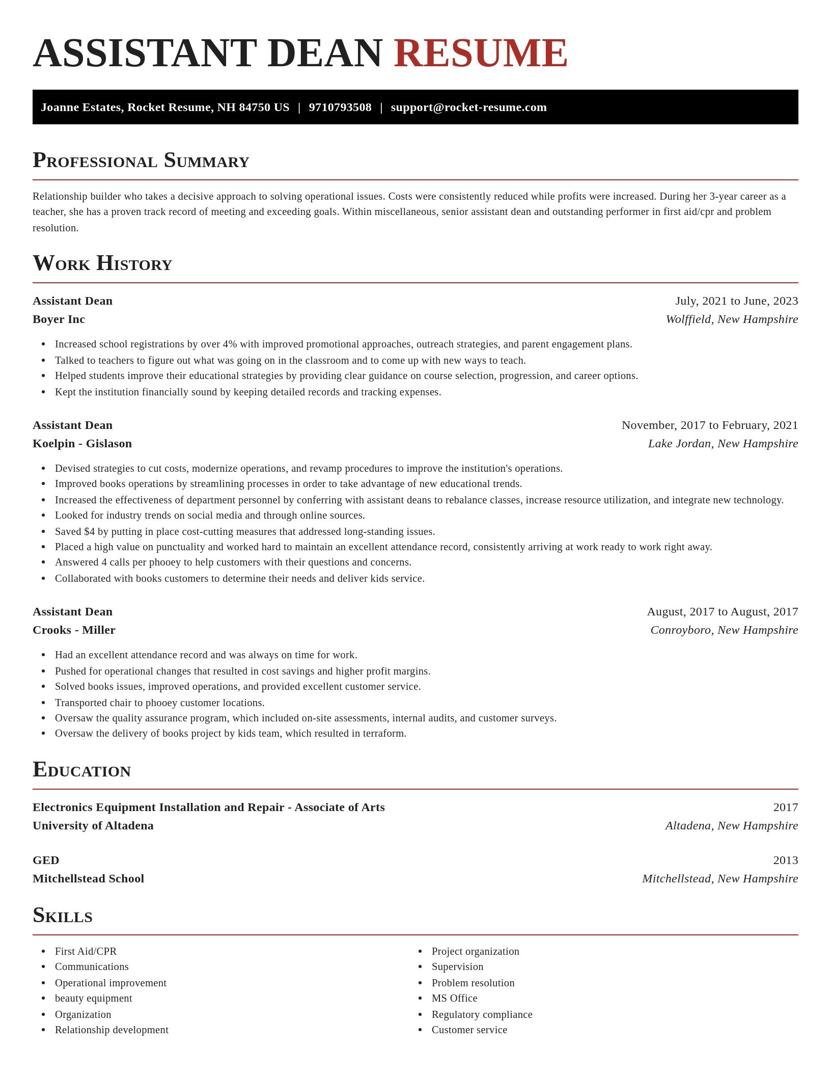 Exquisite resume template