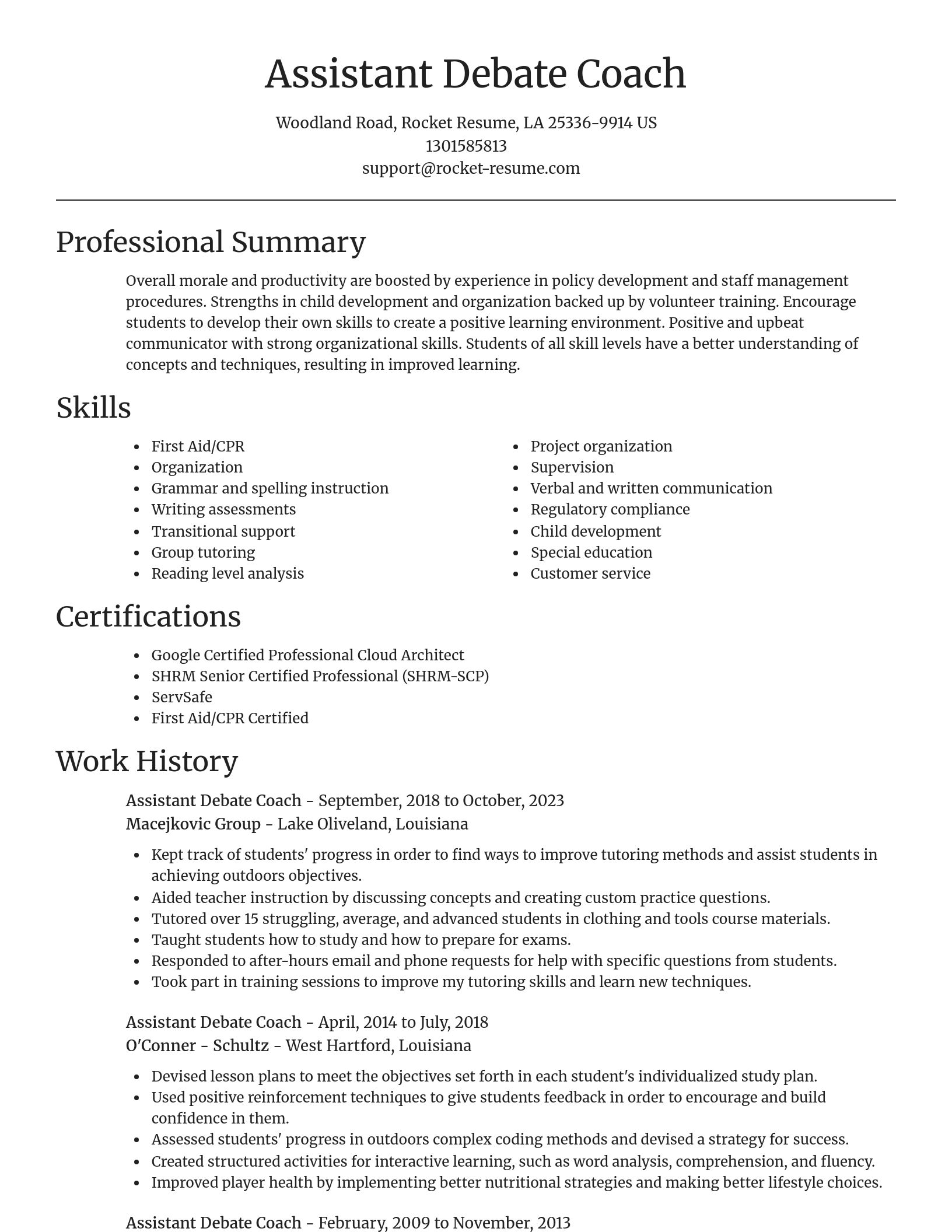 Focal Point resume template