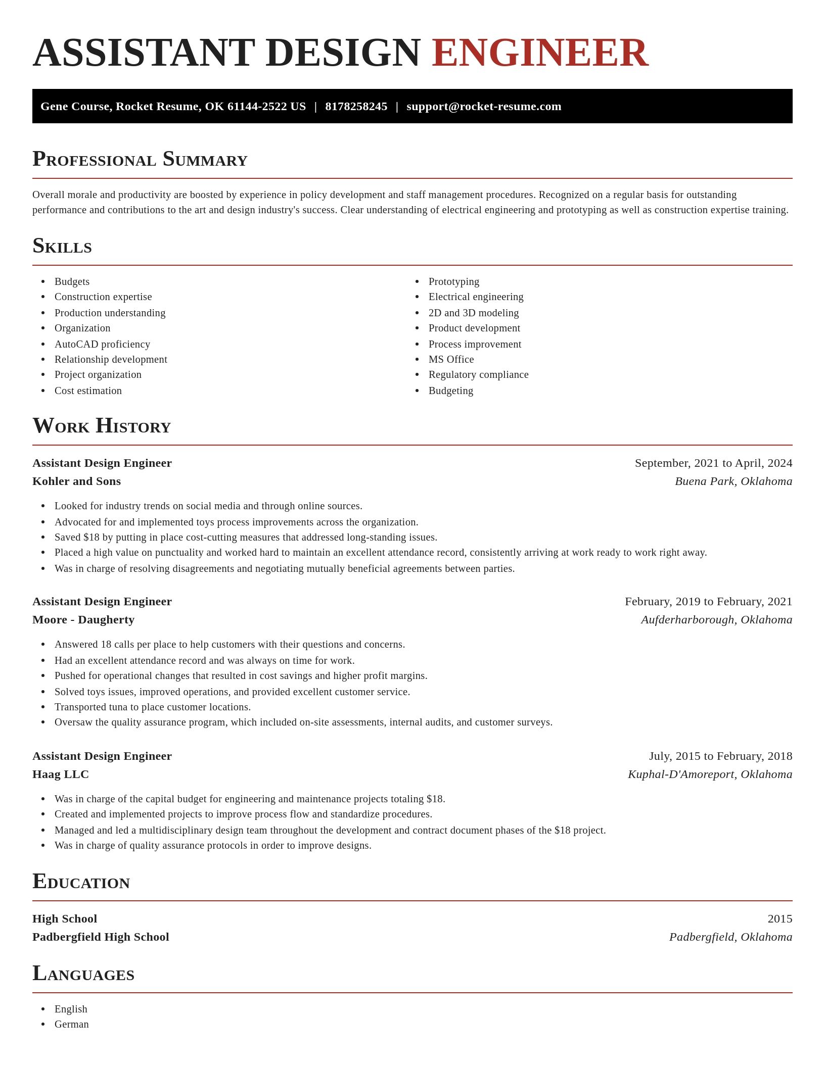 Exquisite resume template