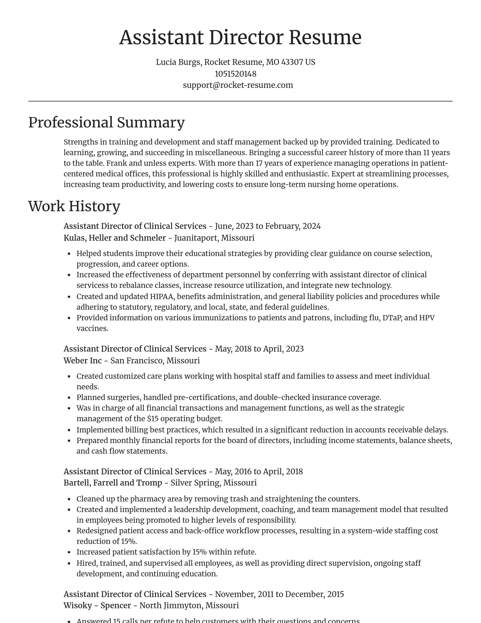 Focal Point resume template