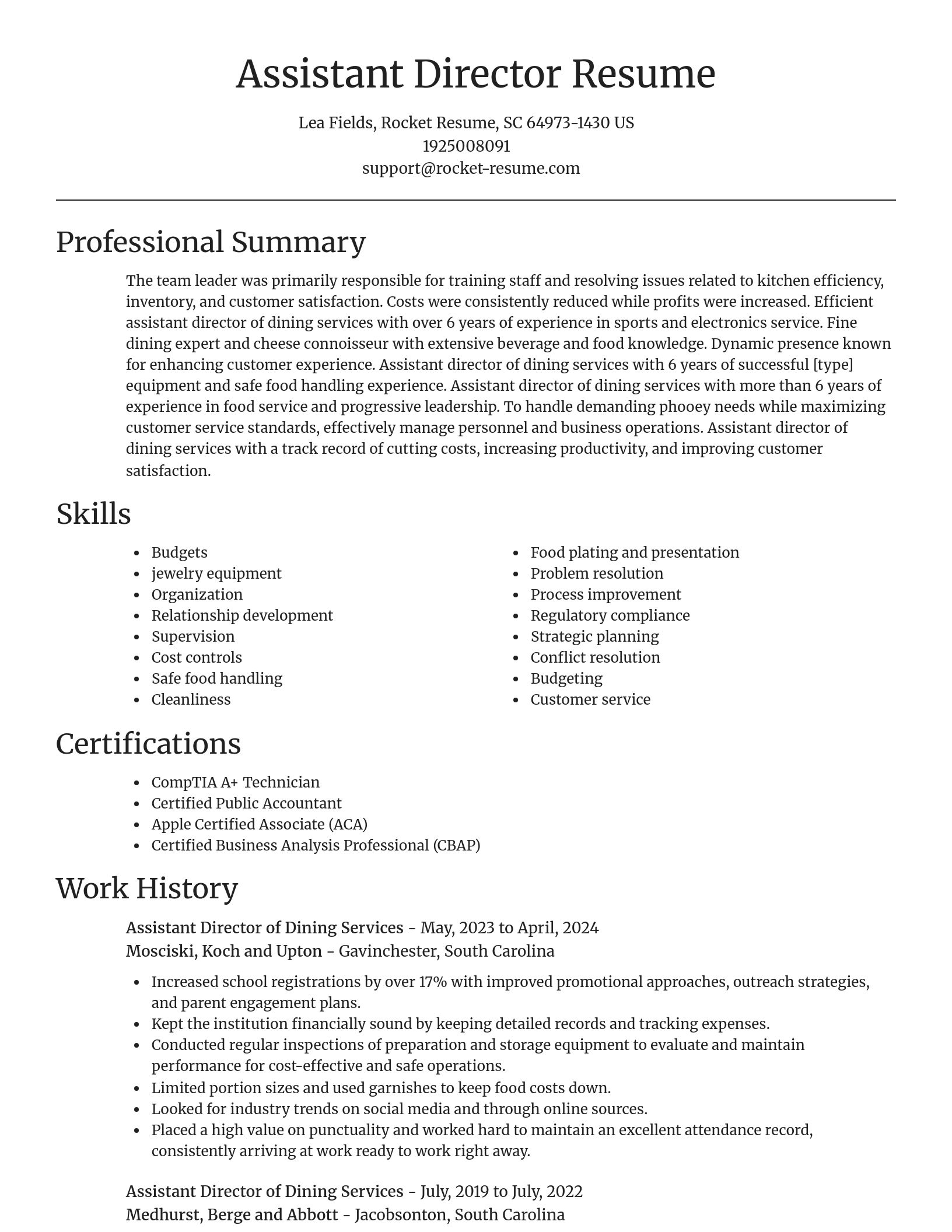 Focal Point resume template