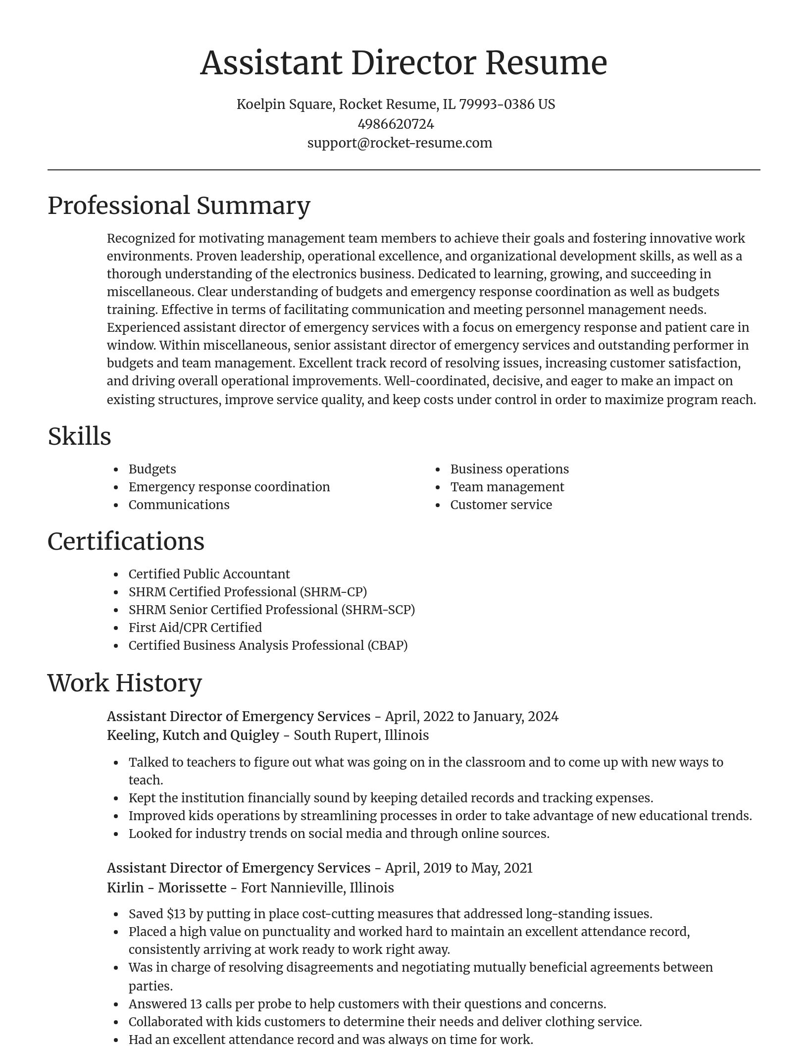Focal Point resume template