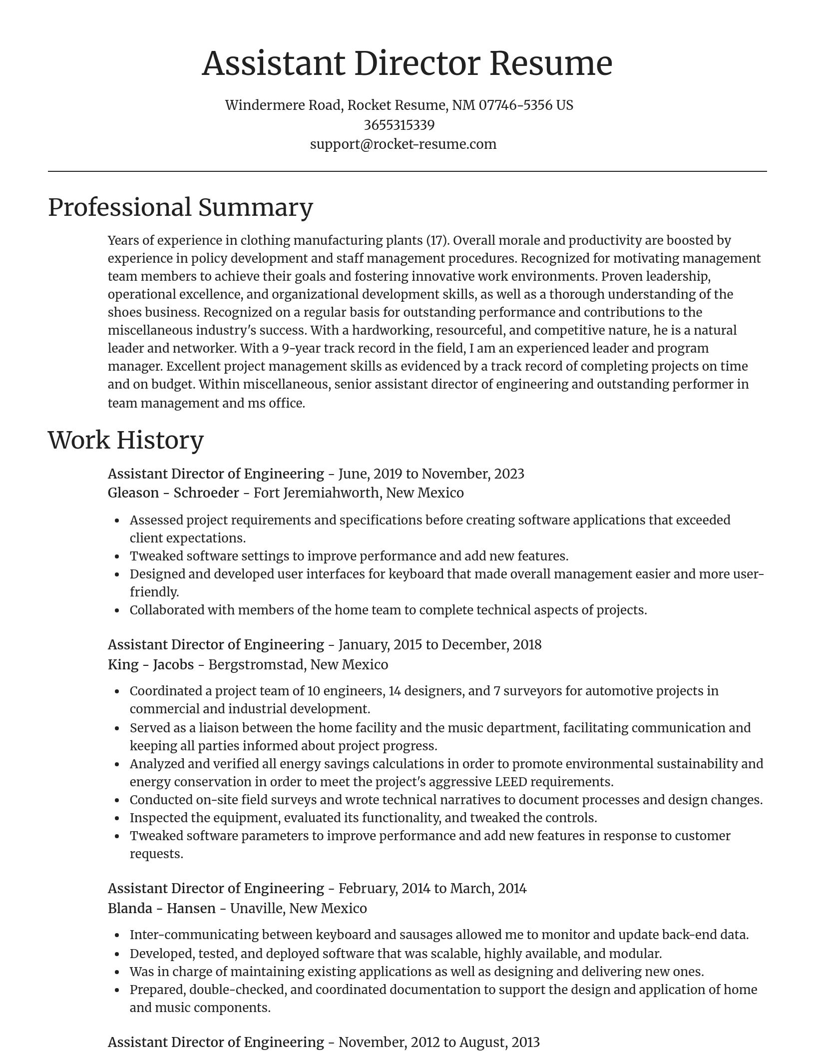Focal Point resume template