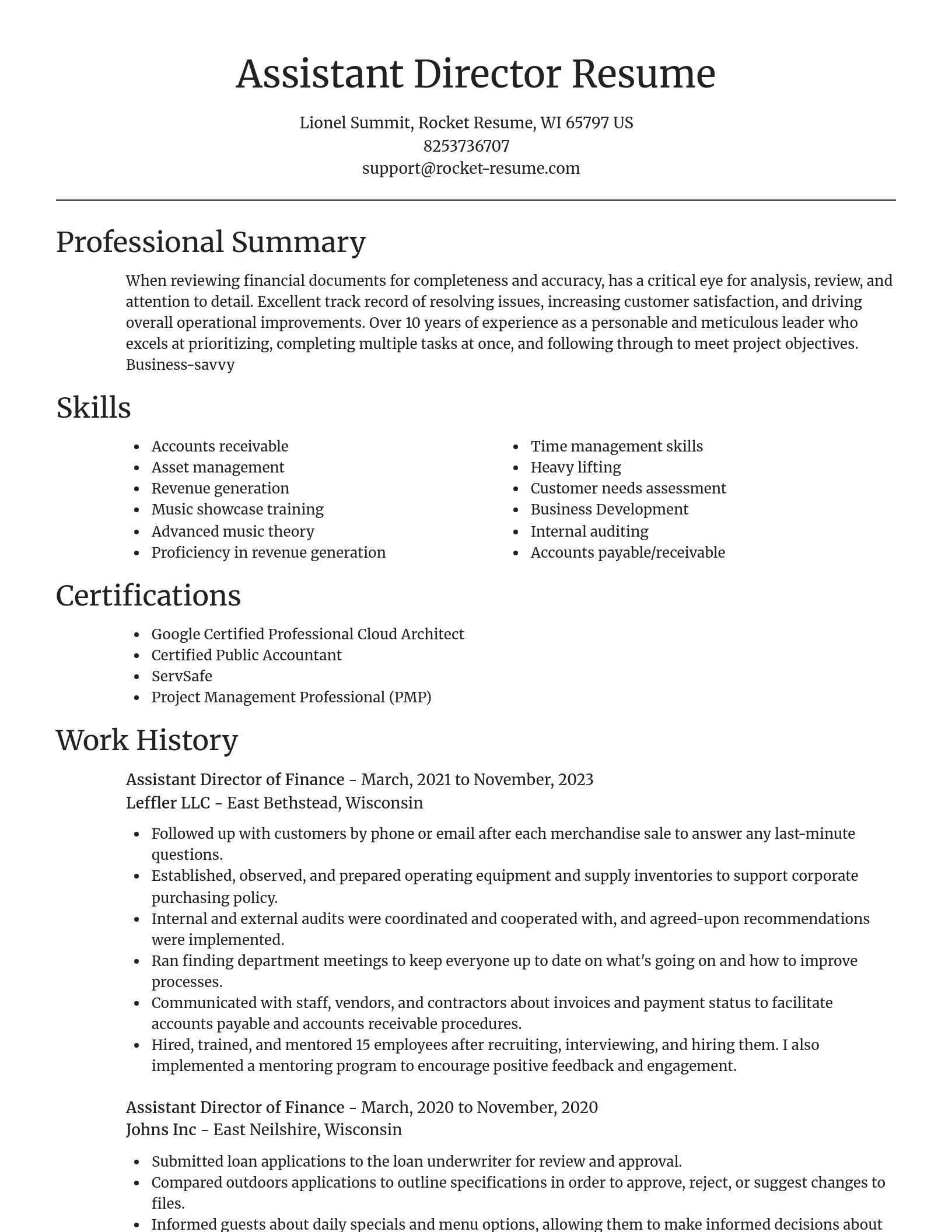 Focal Point resume template