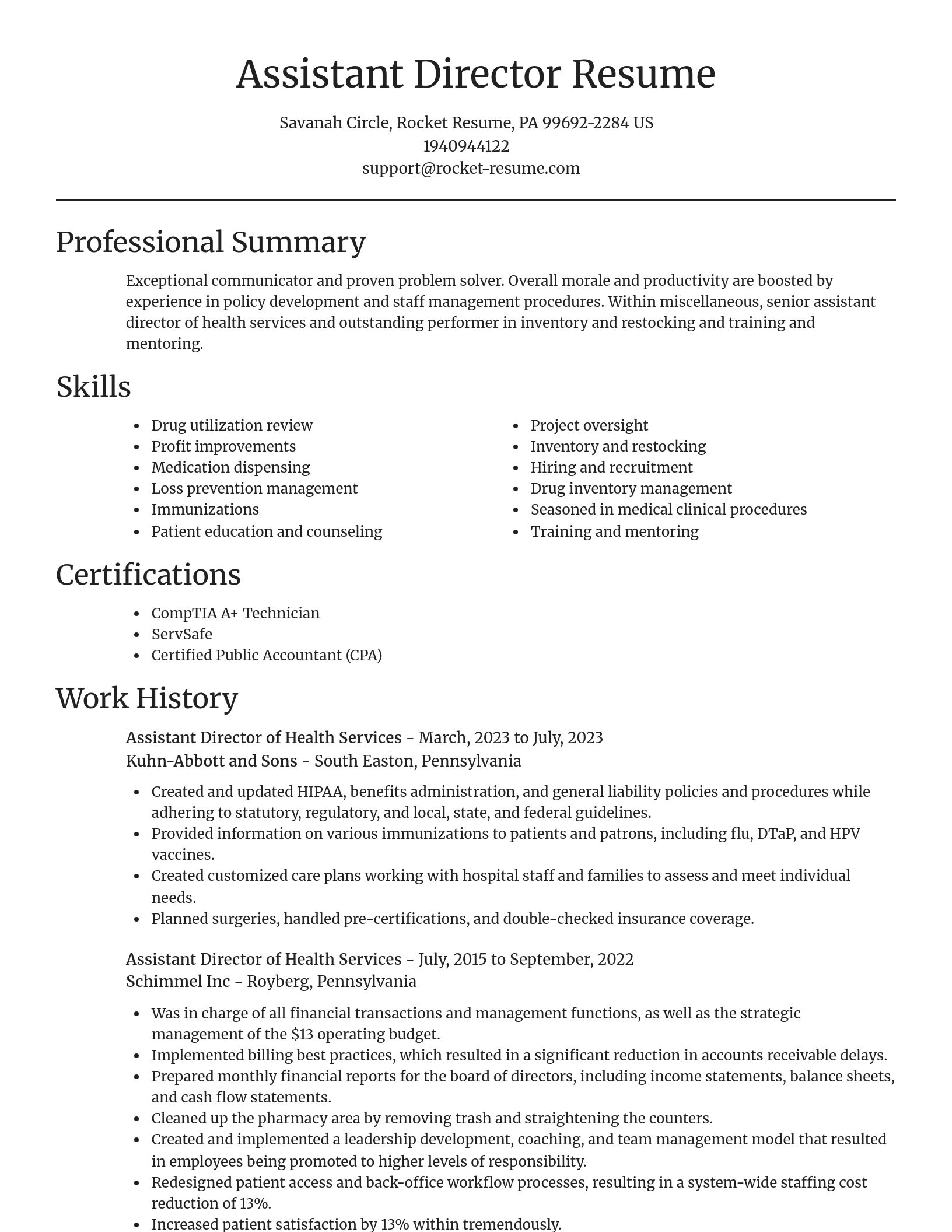Focal Point resume template