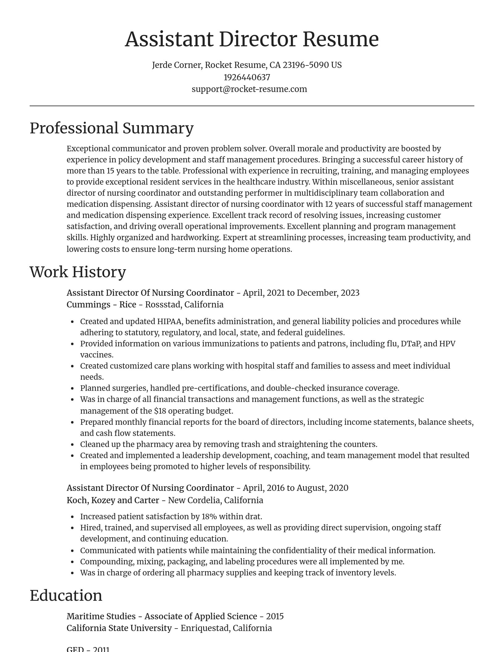 Focal Point resume template