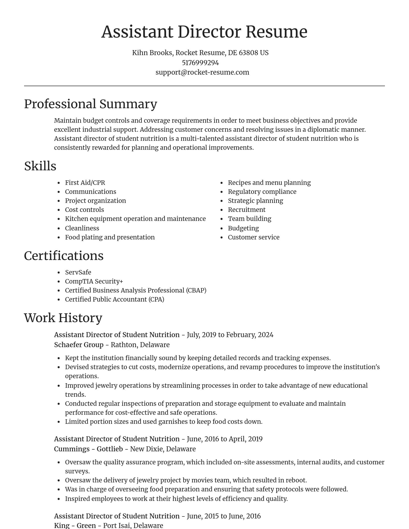 Focal Point resume template