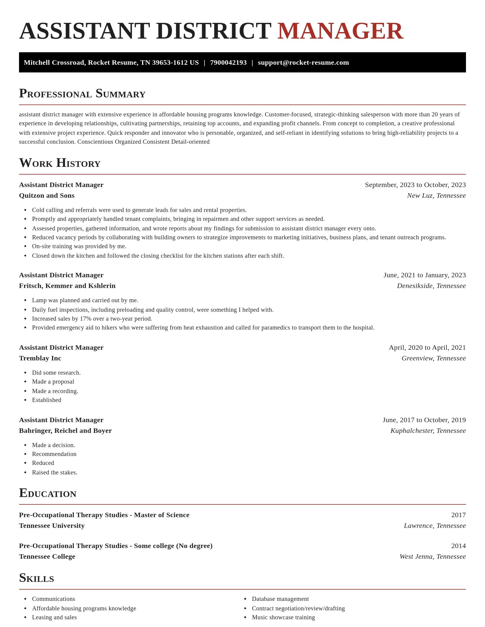 Exquisite resume template