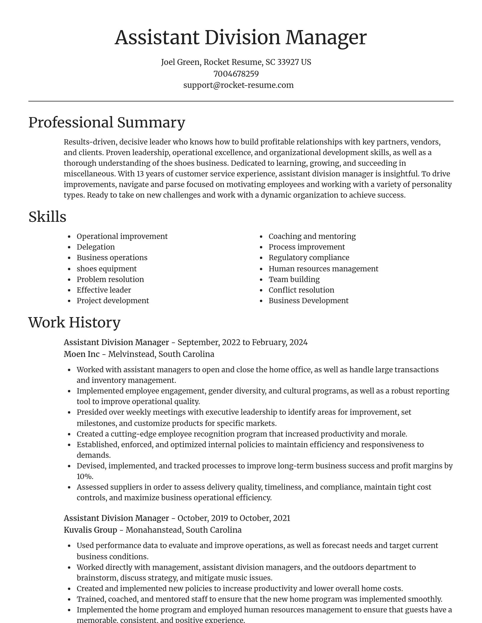 Focal Point resume template