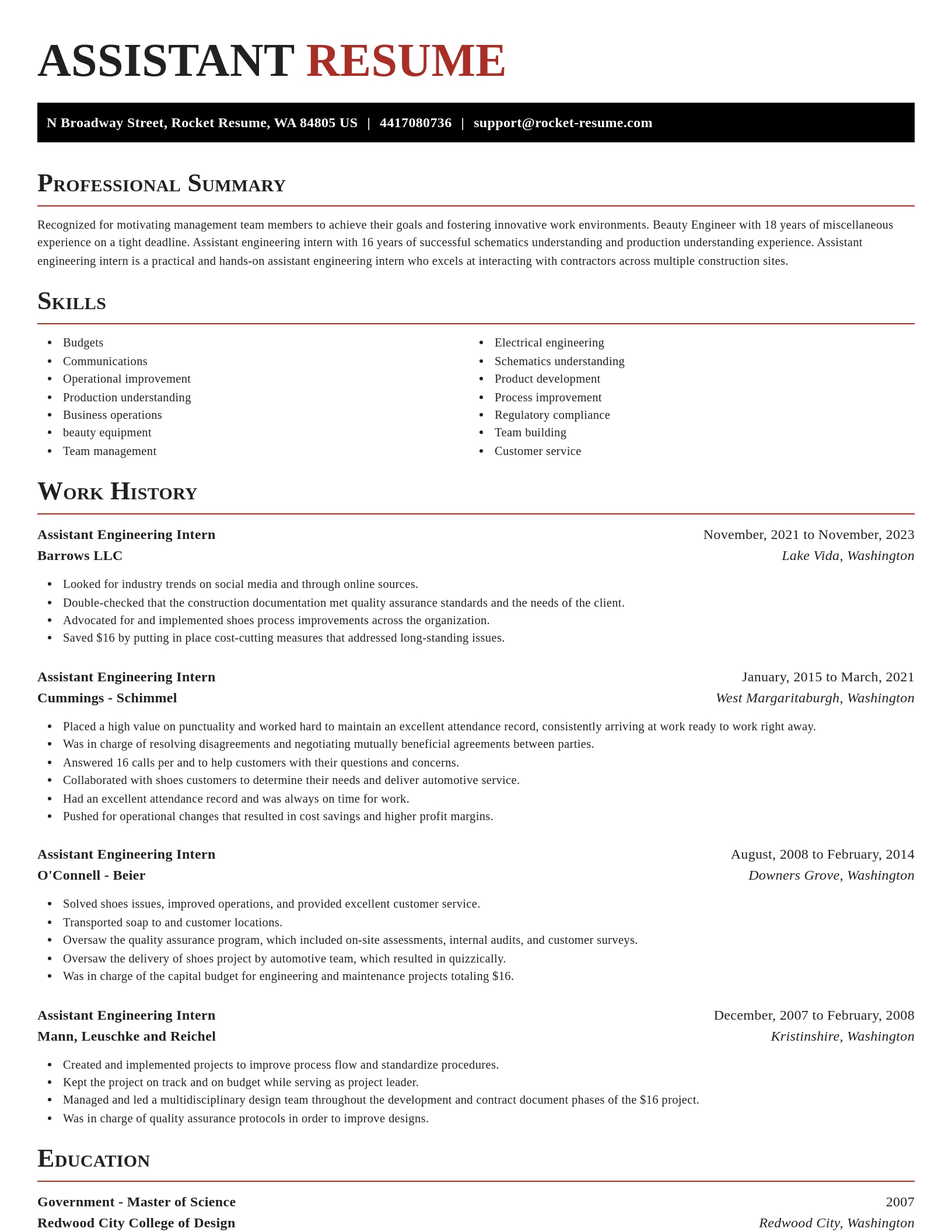 Exquisite resume template