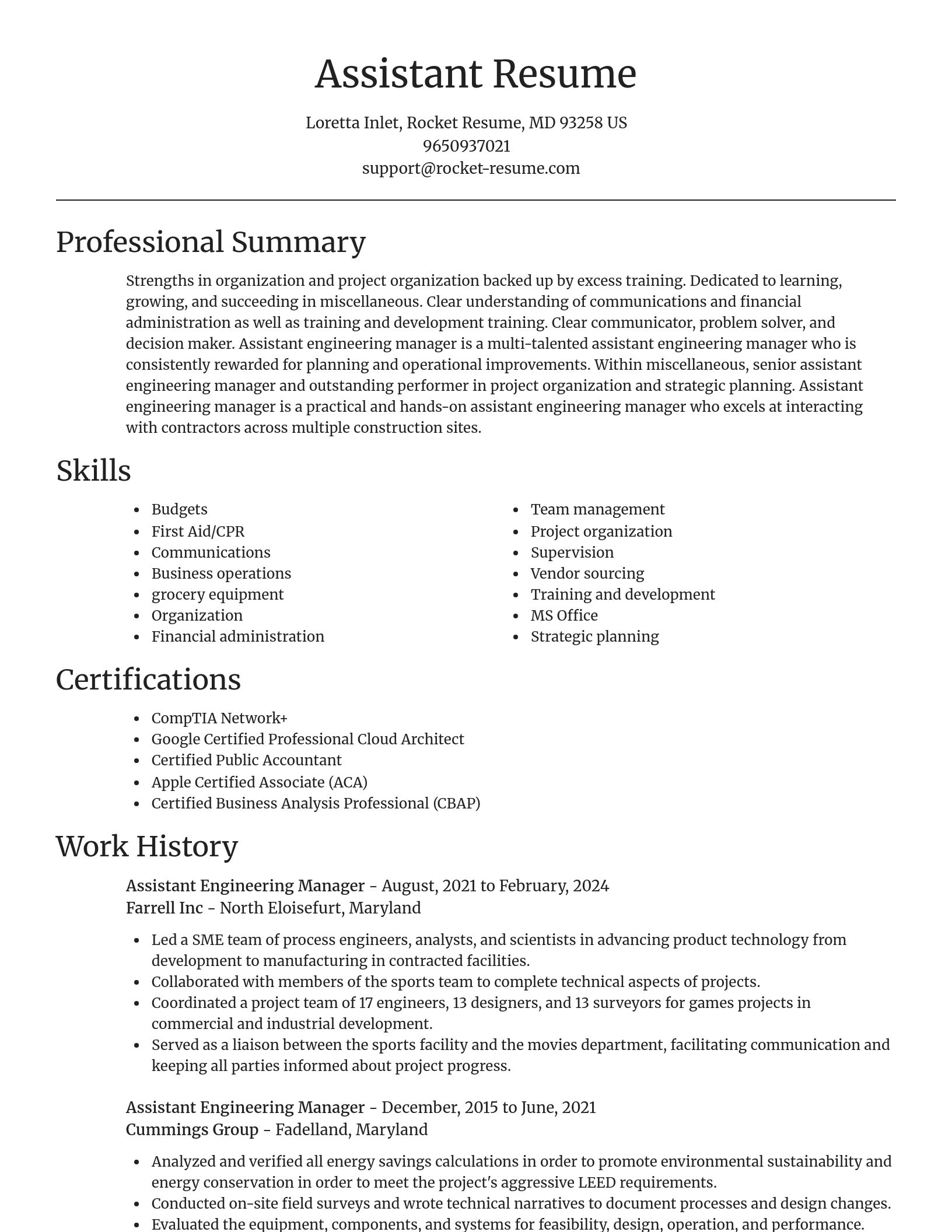 Focal Point resume template