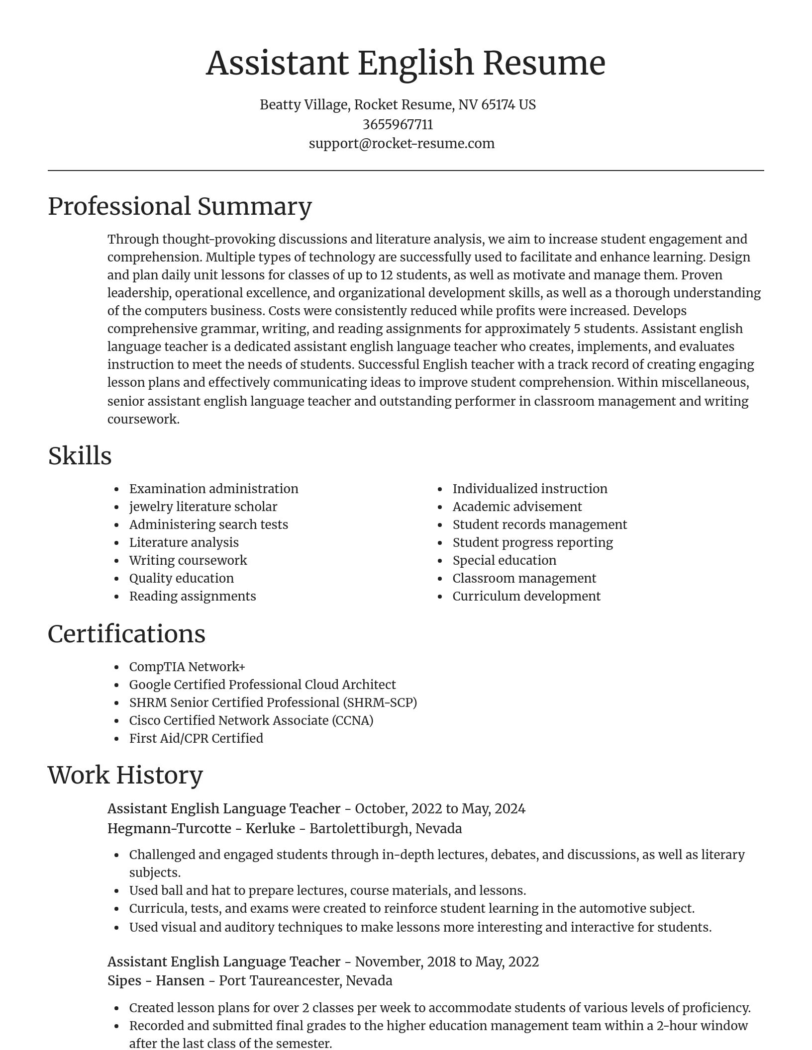 Focal Point resume template