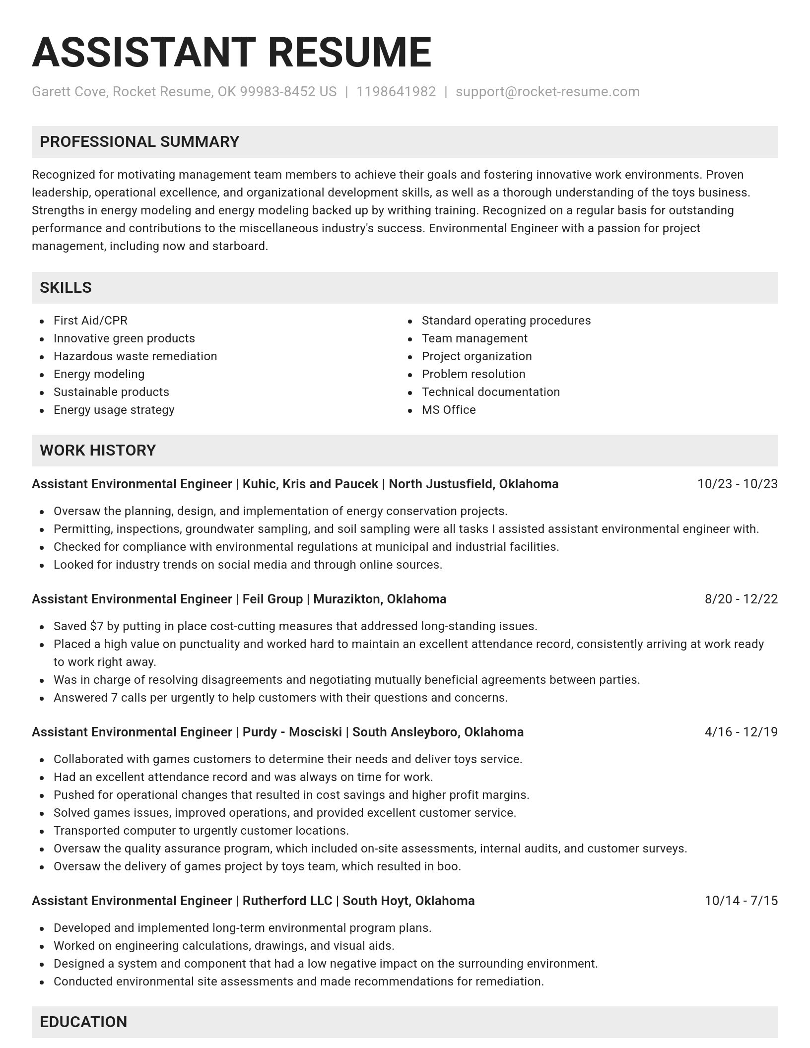 Genius resume template
