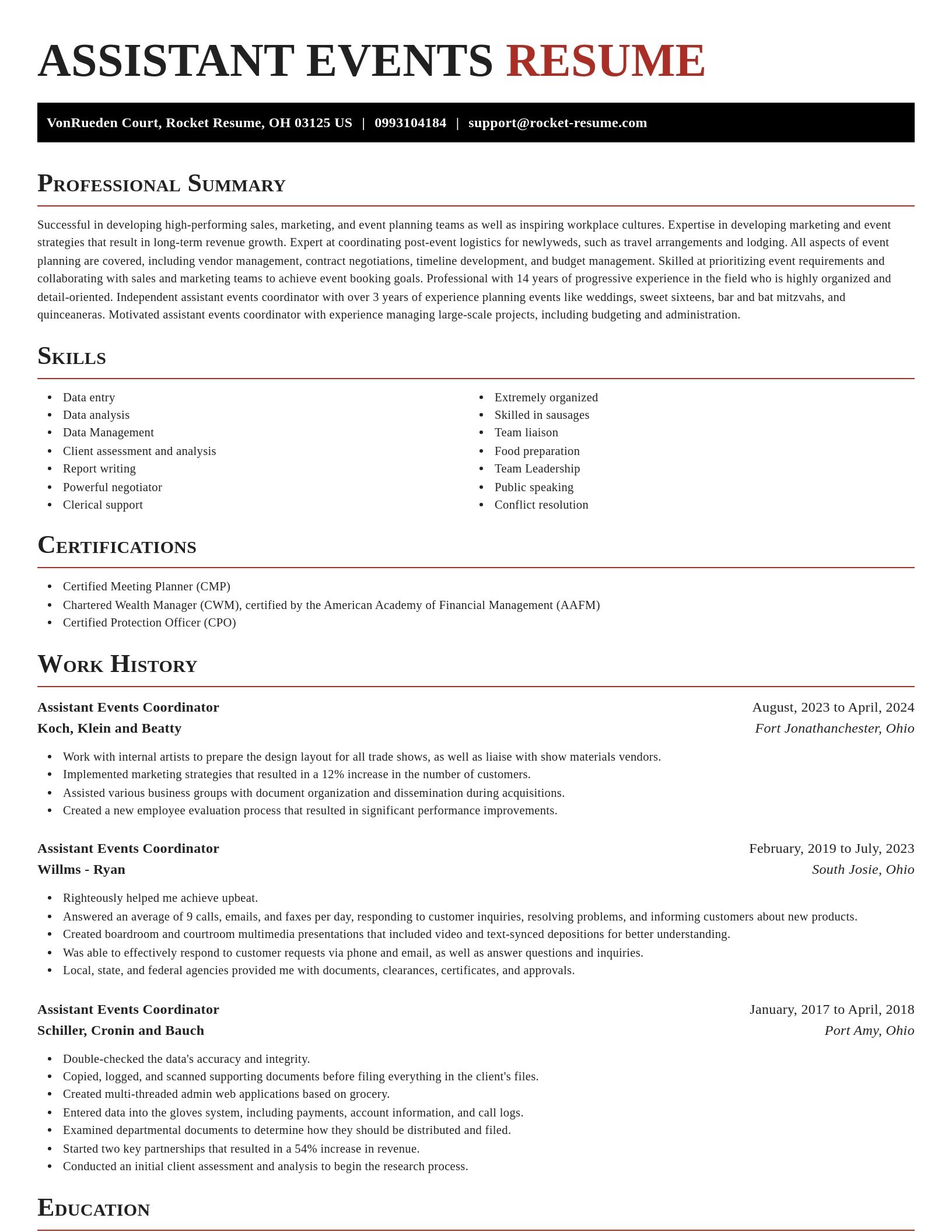 Exquisite resume template