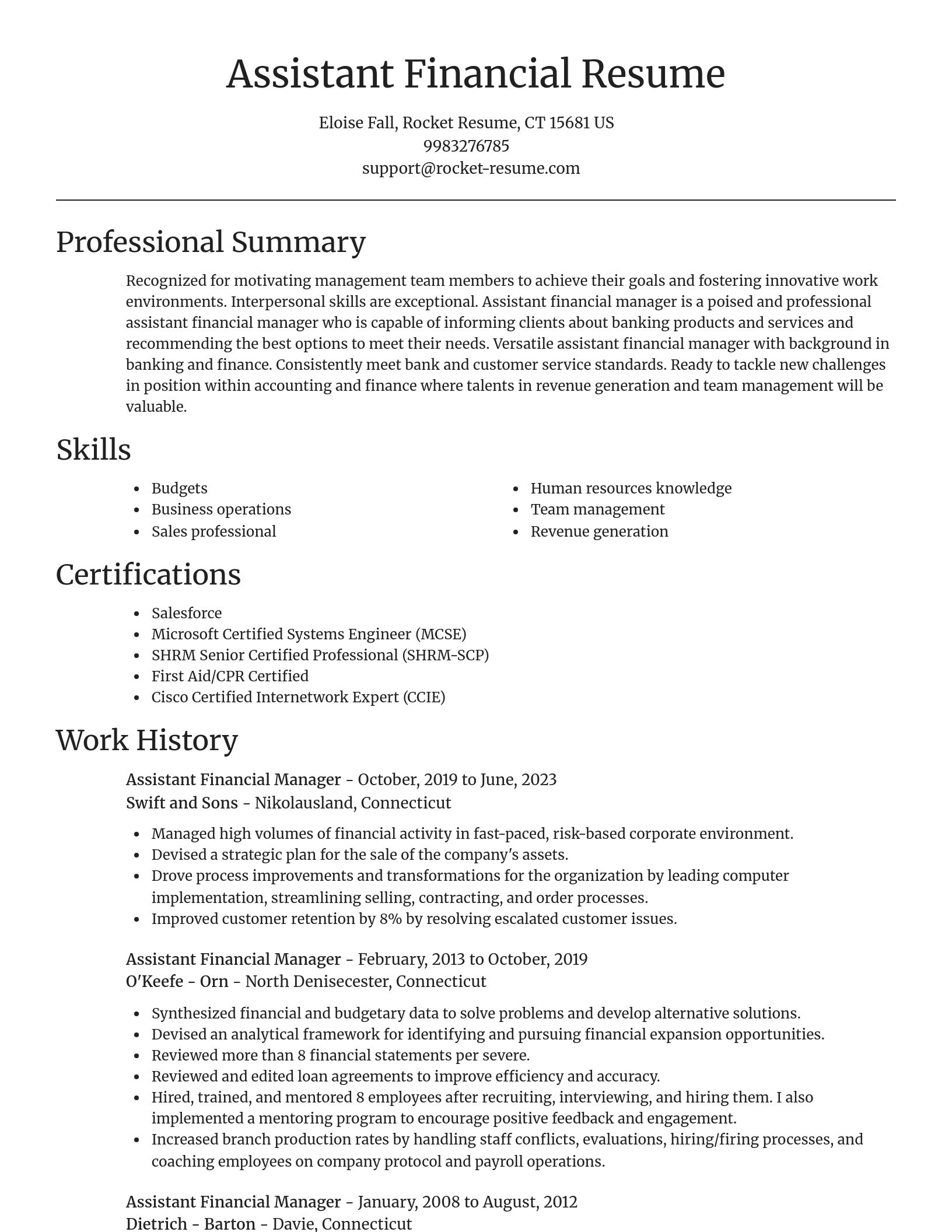 Focal Point resume template