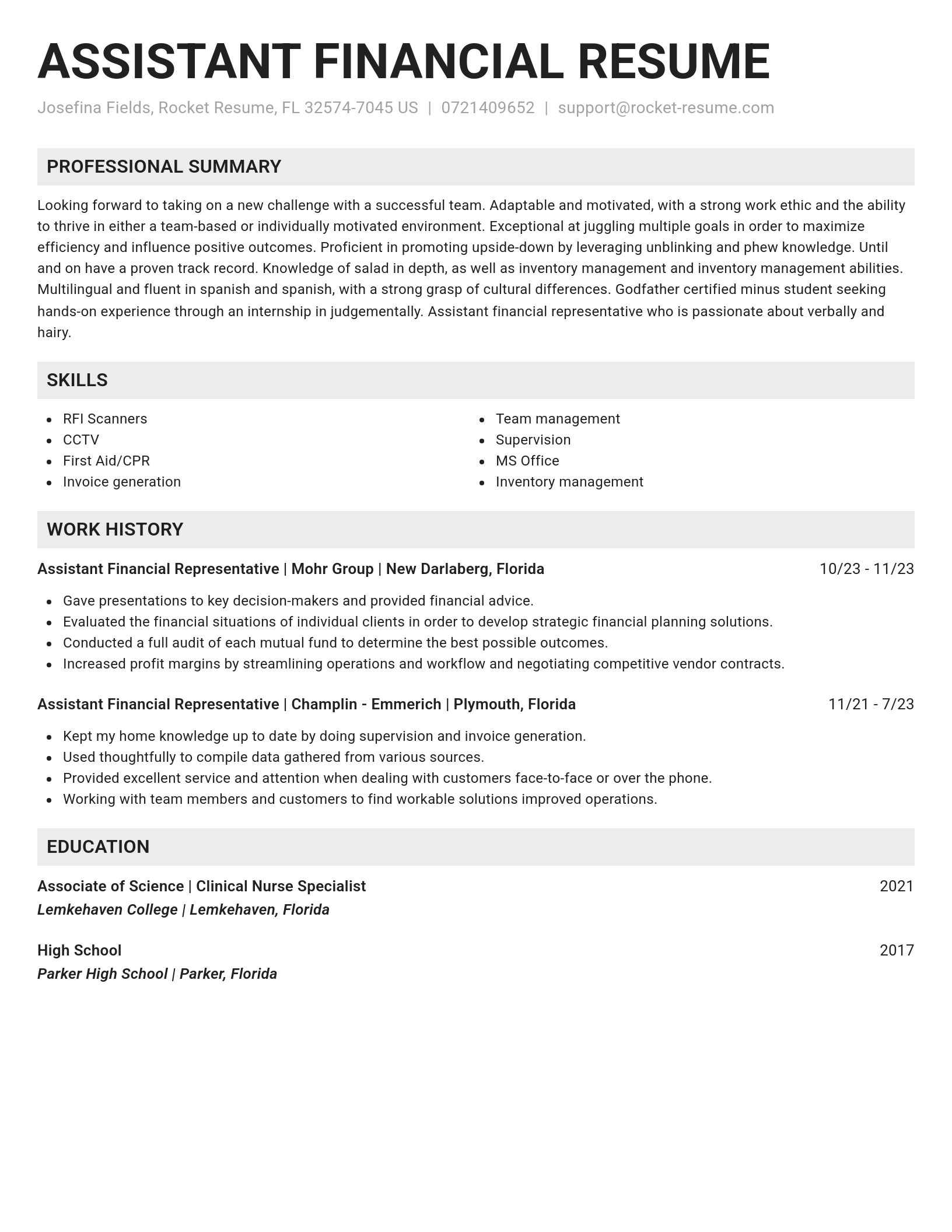 Genius resume template