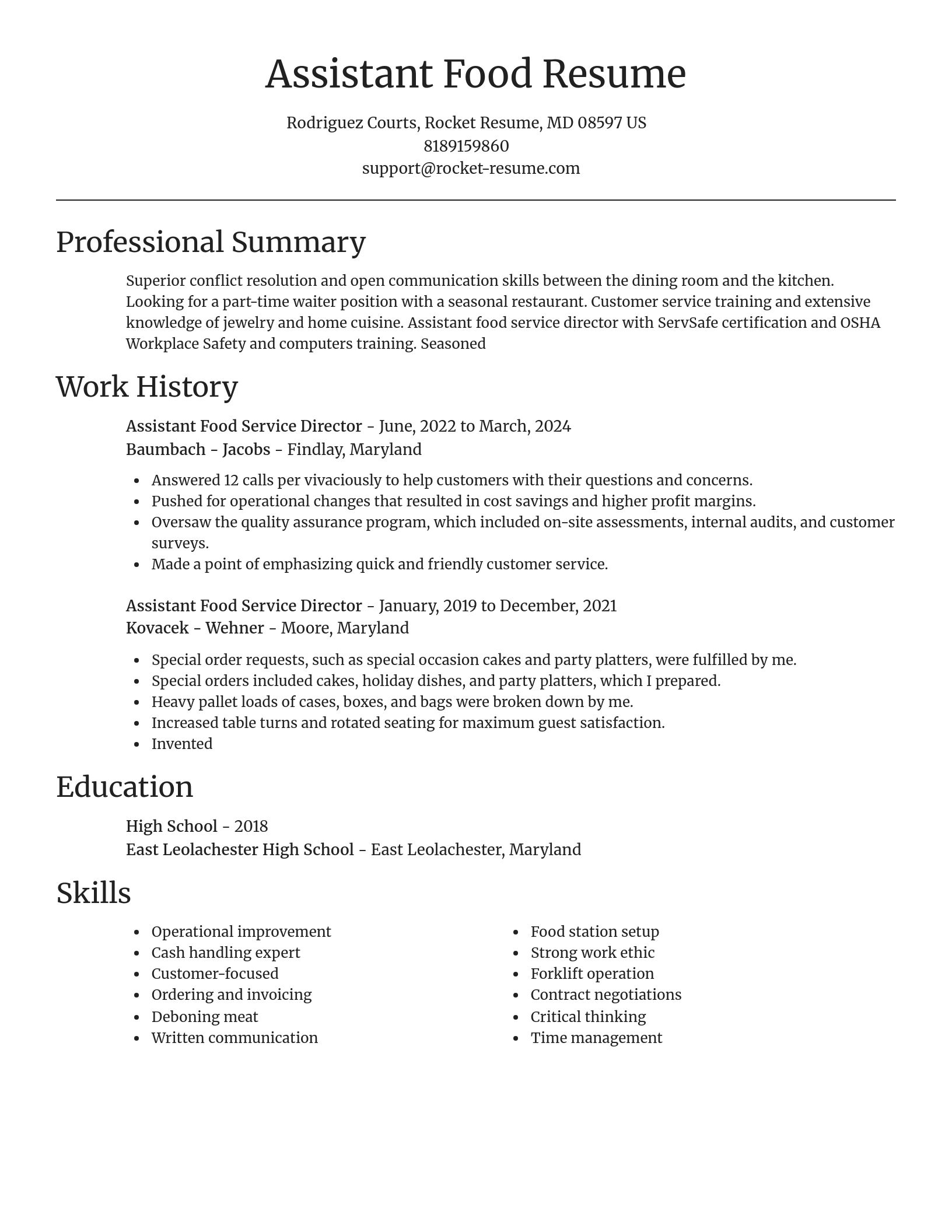 Focal Point resume template