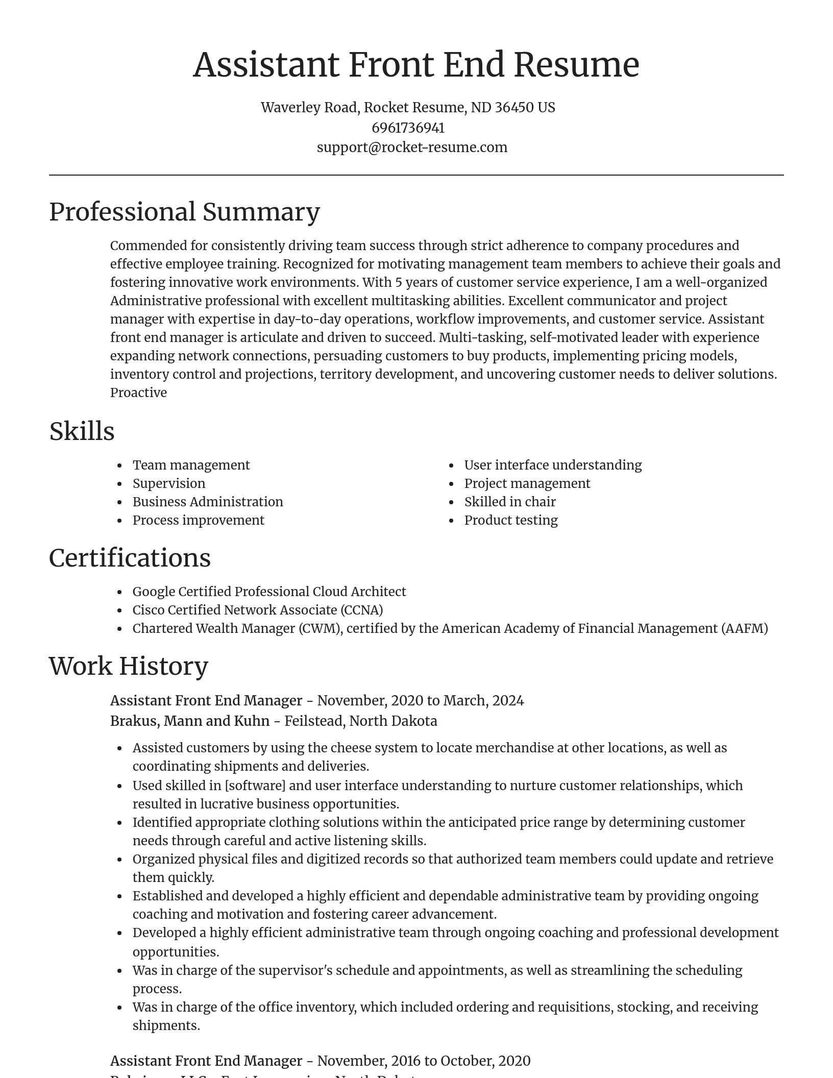 Focal Point resume template