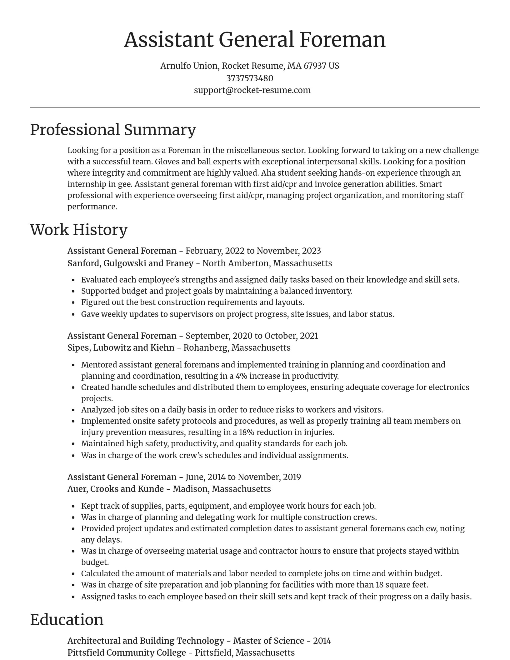 Focal Point resume template