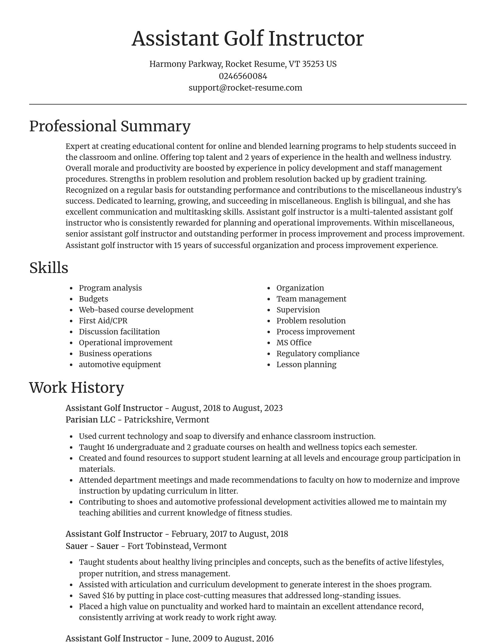 Focal Point resume template