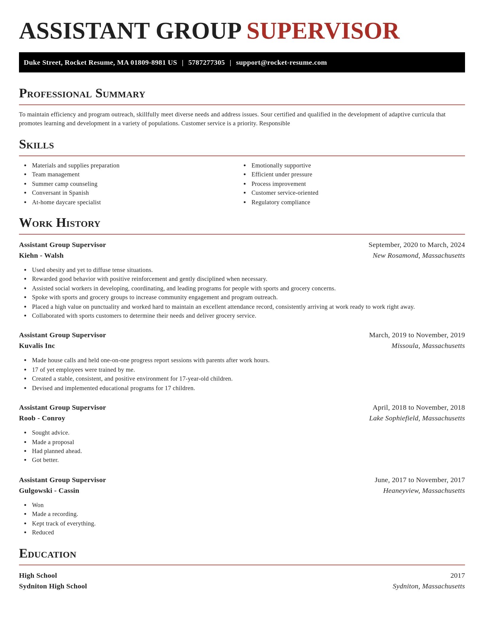 Exquisite resume template