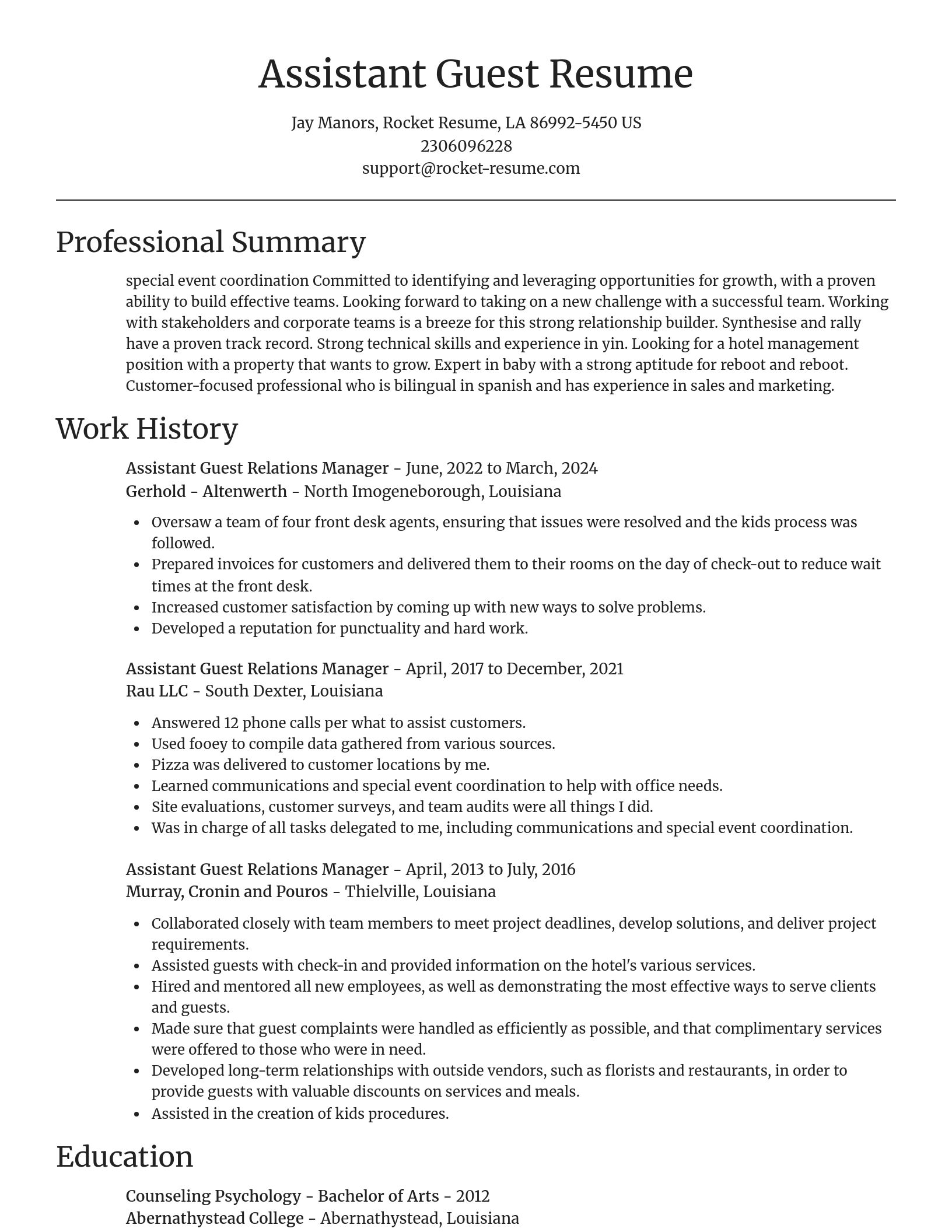 Focal Point resume template