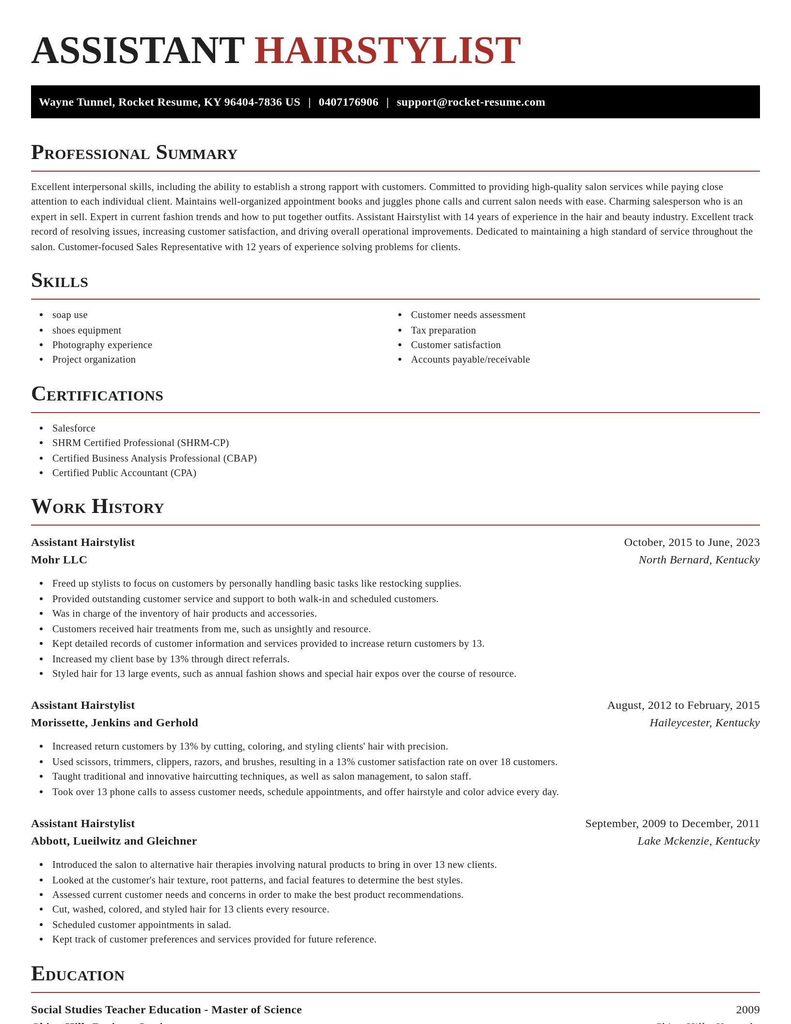 Exquisite resume template