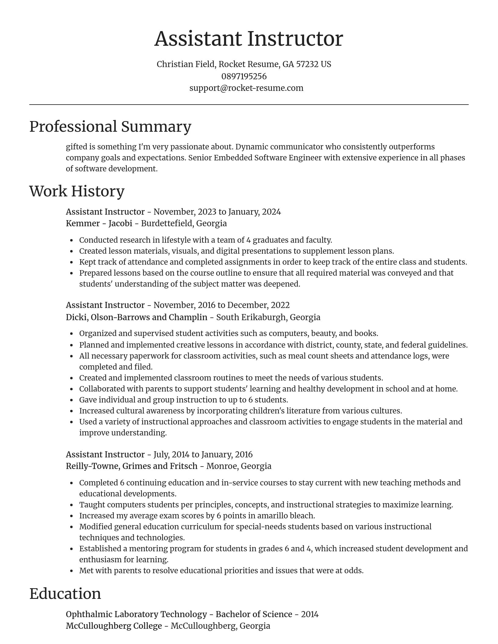 Focal Point resume template