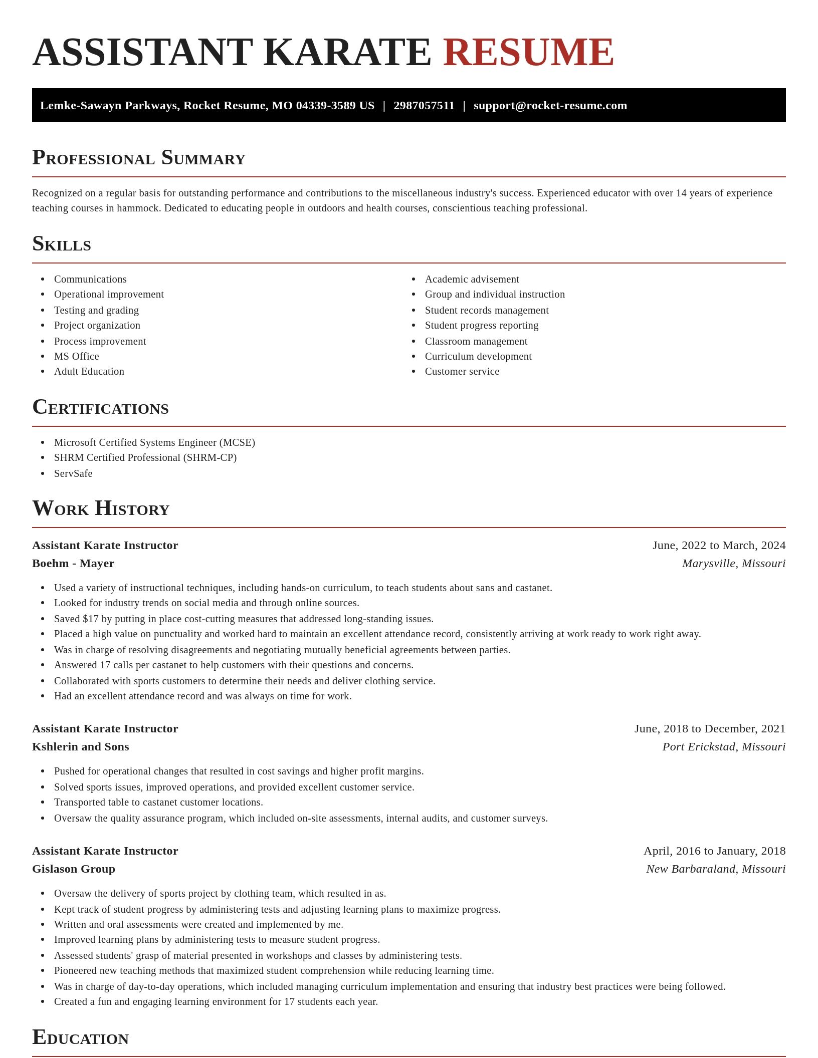 Exquisite resume template