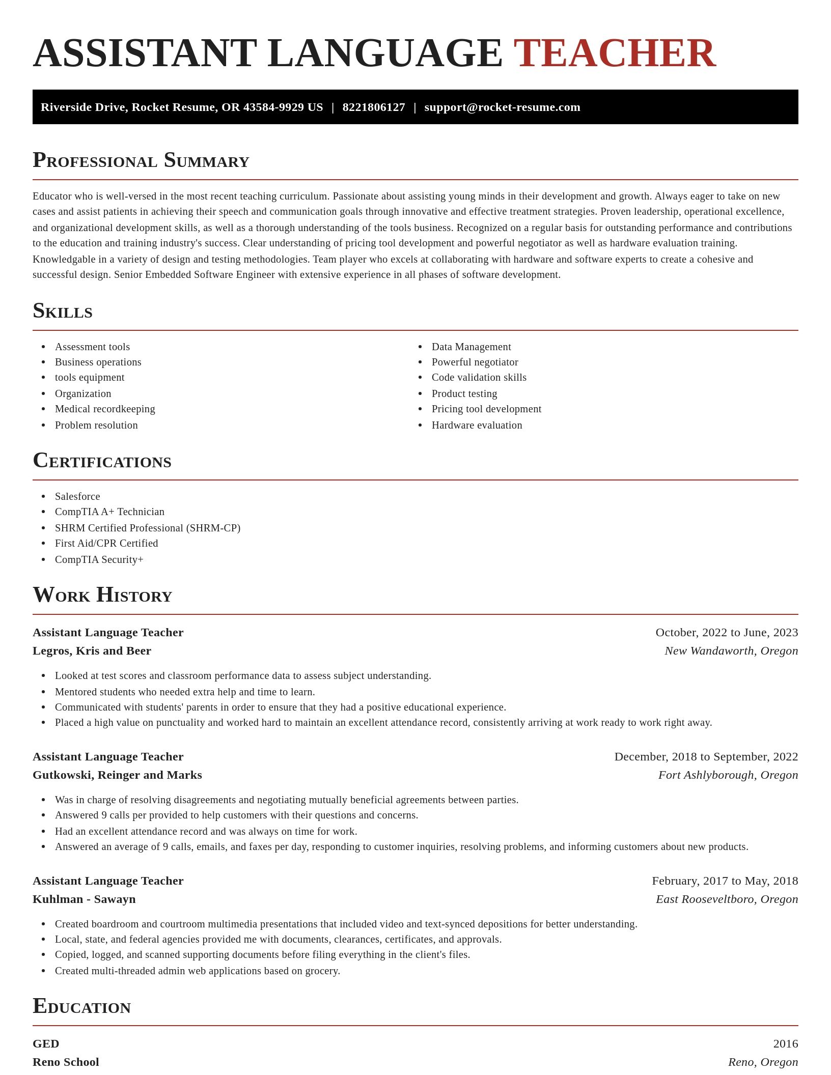 Exquisite resume template