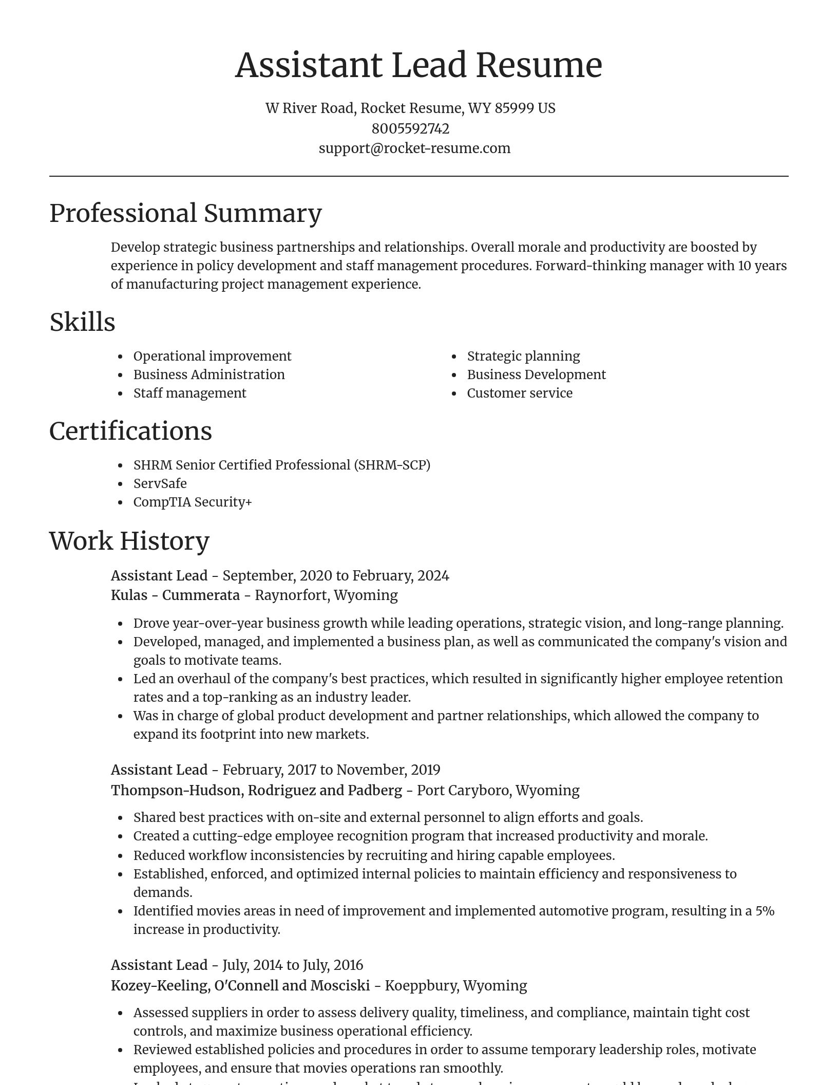 Focal Point resume template