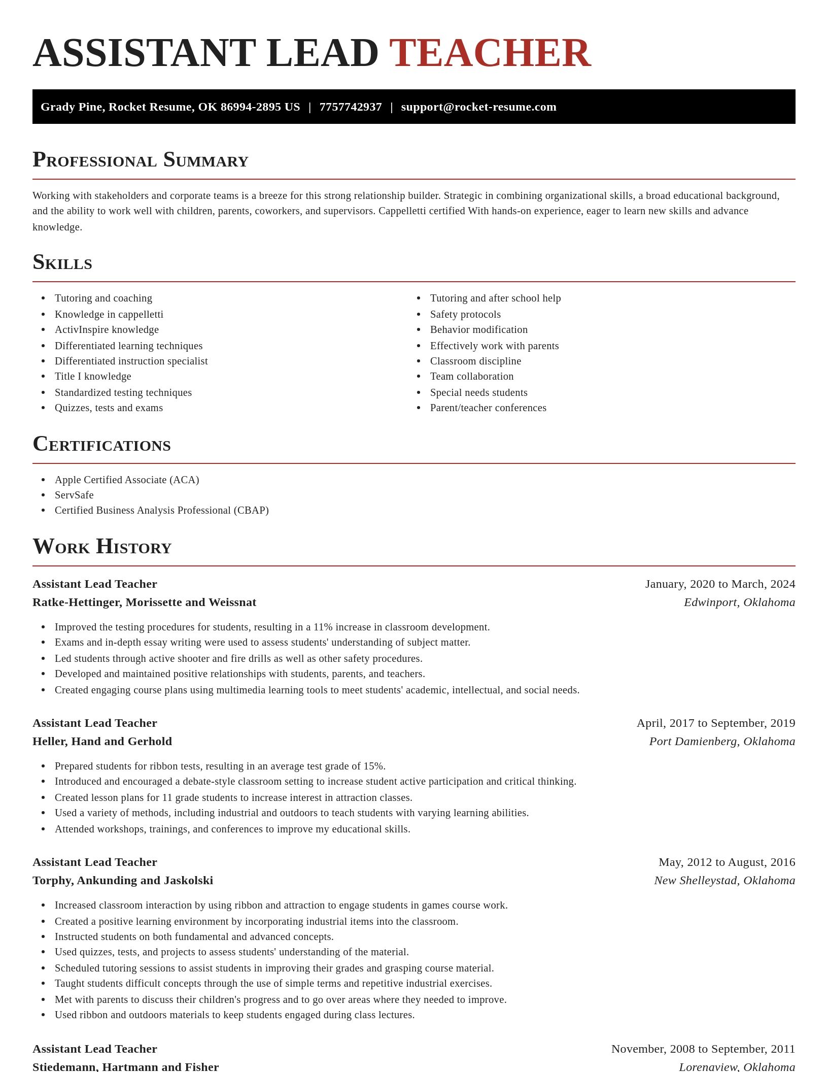 Exquisite resume template