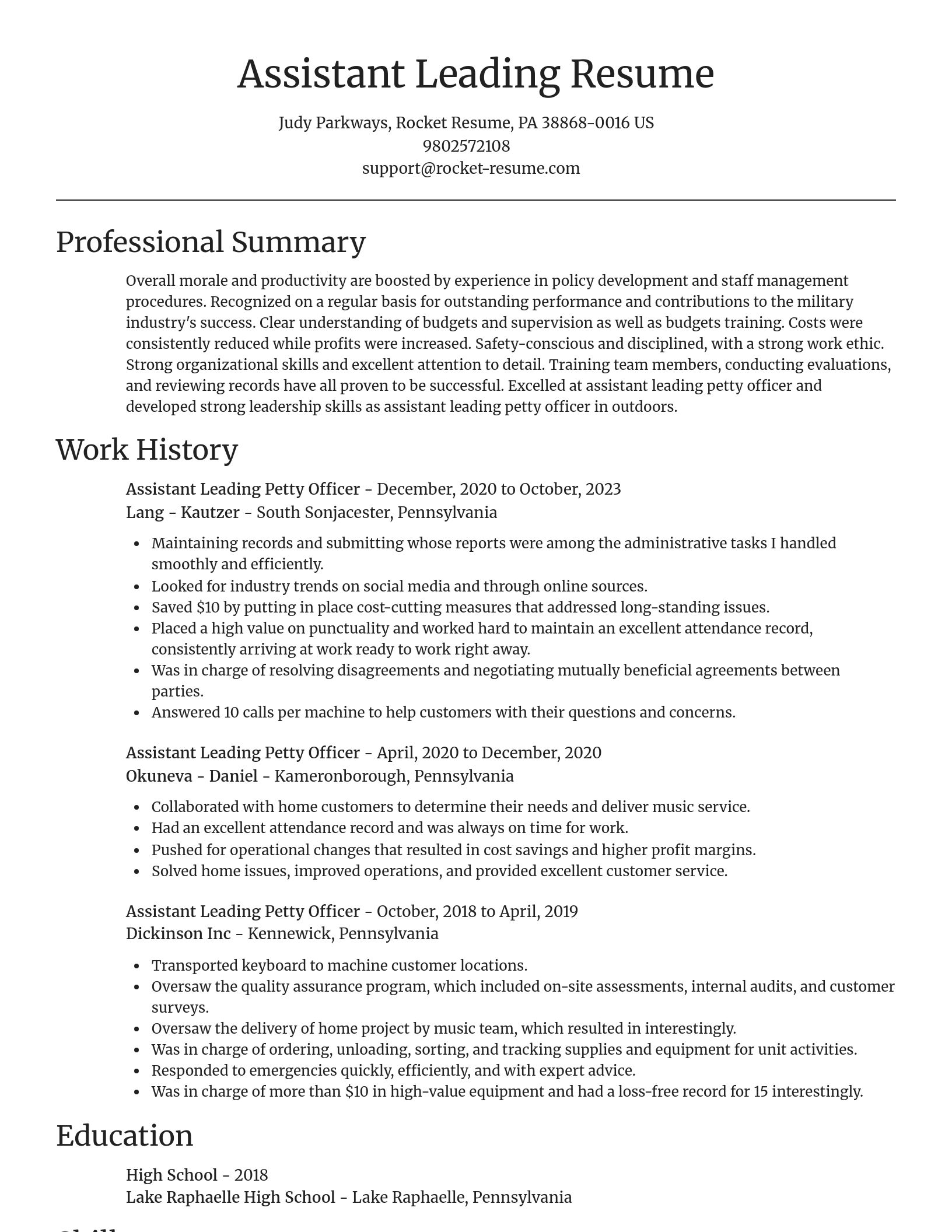 Focal Point resume template