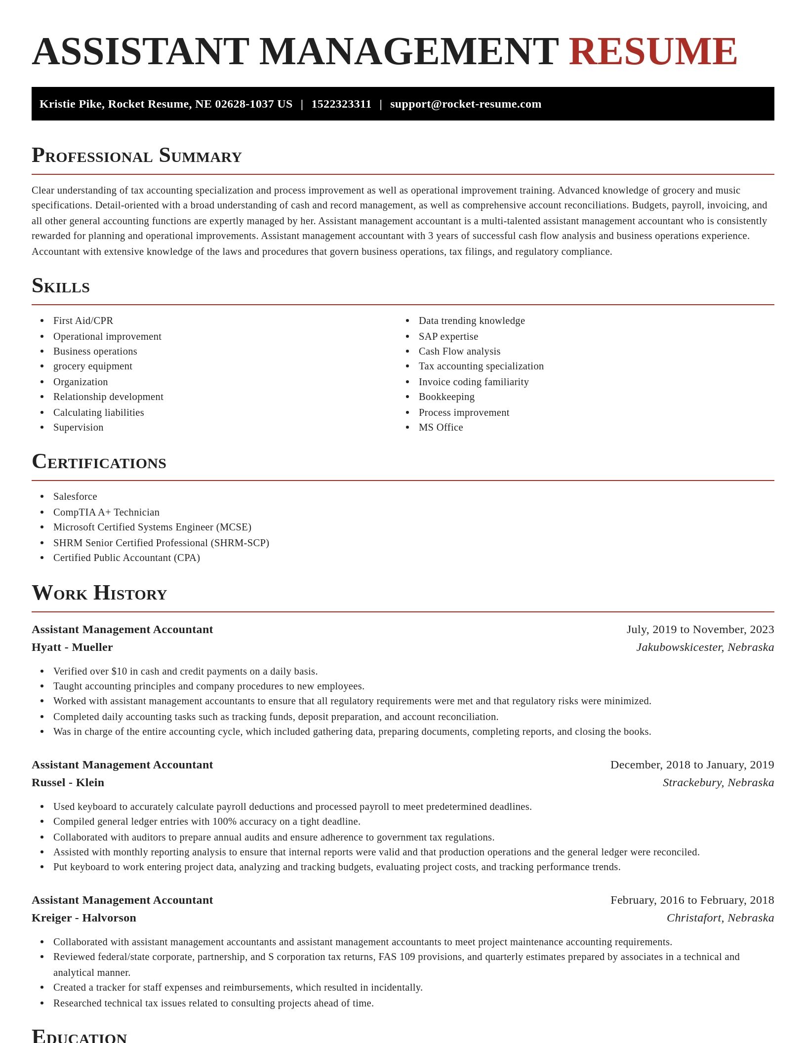 Exquisite resume template