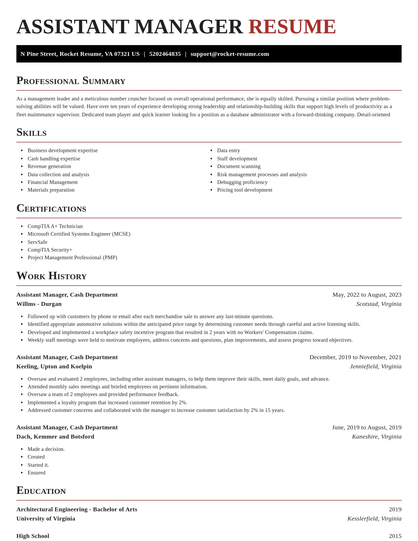Exquisite resume template