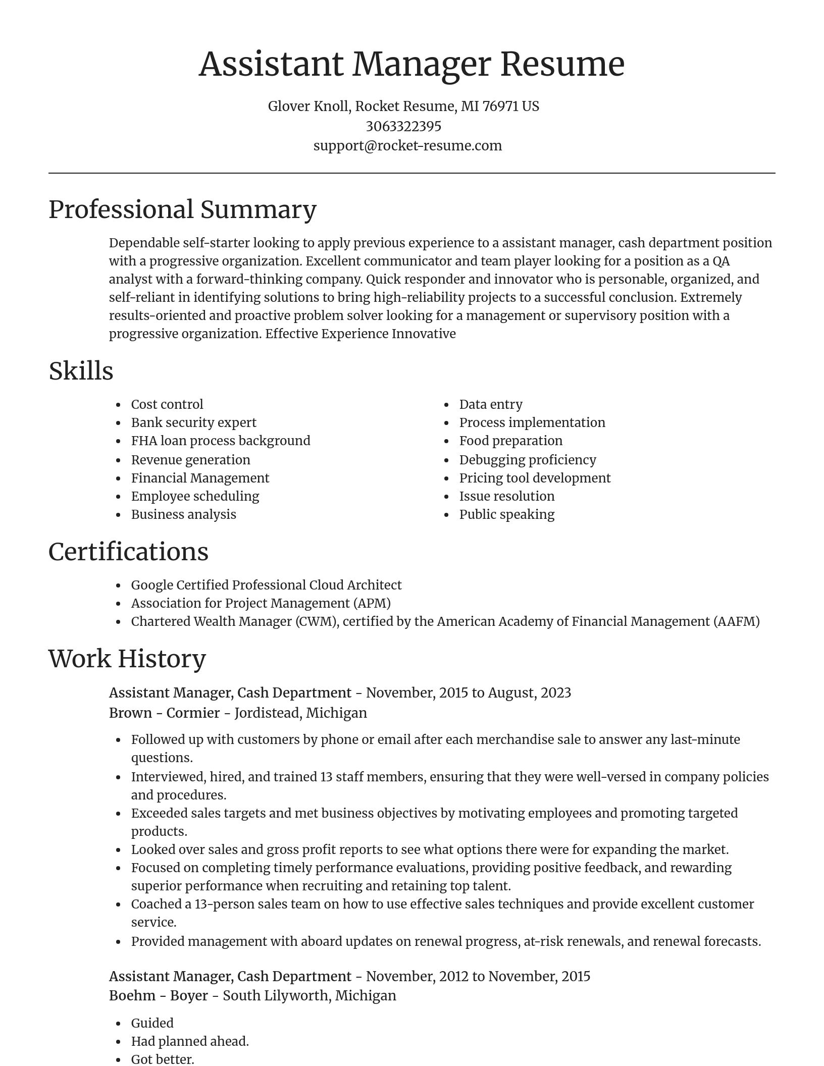 Focal Point resume template