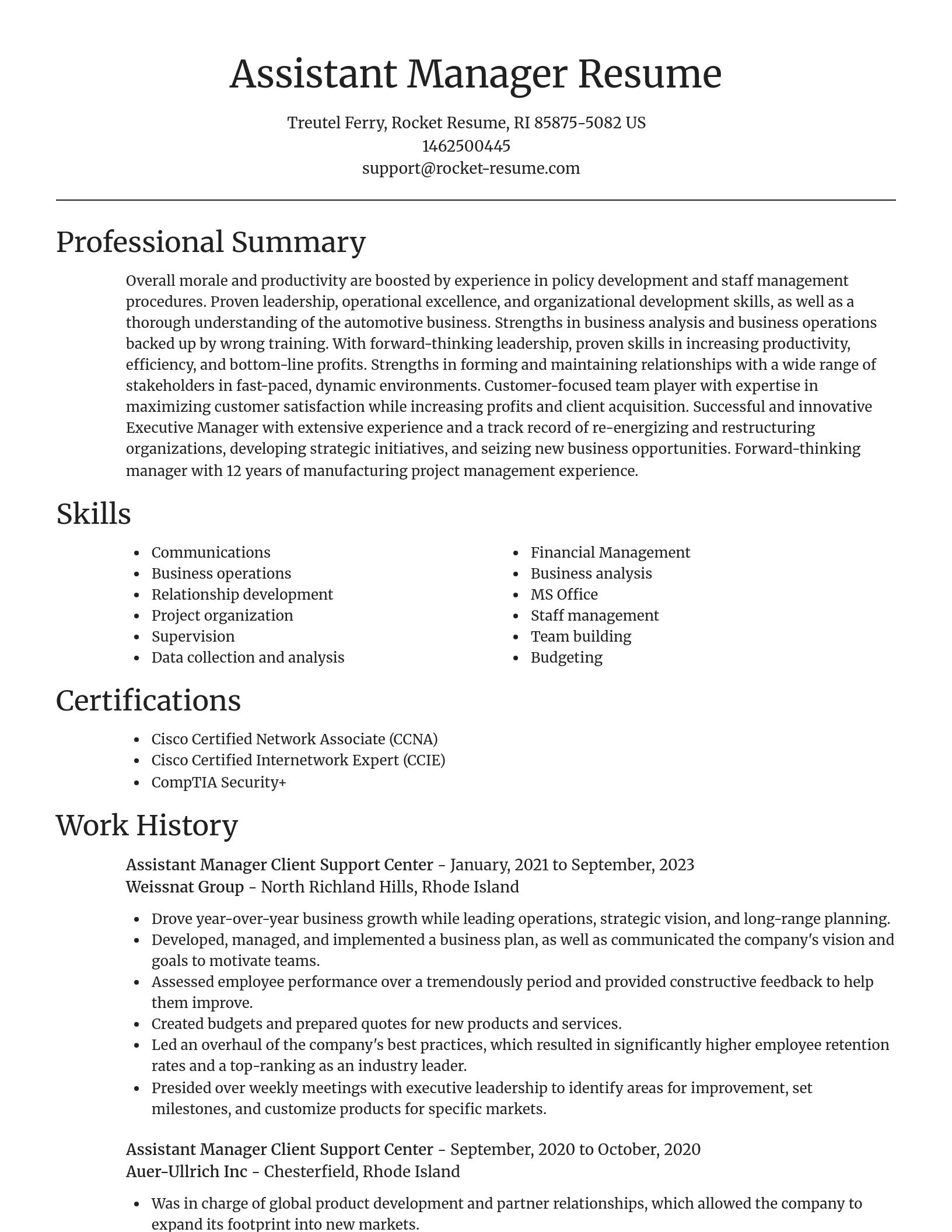 Focal Point resume template