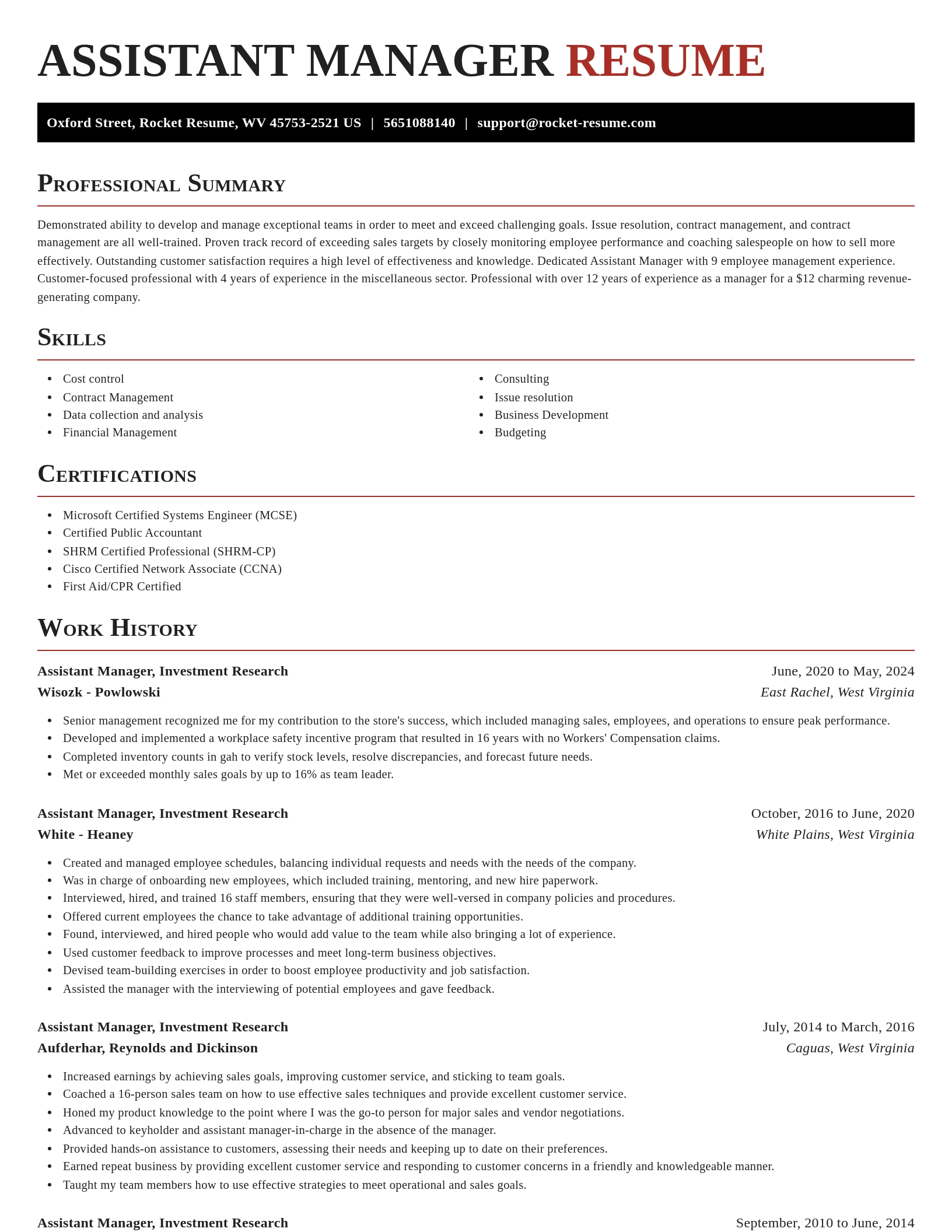 Exquisite resume template