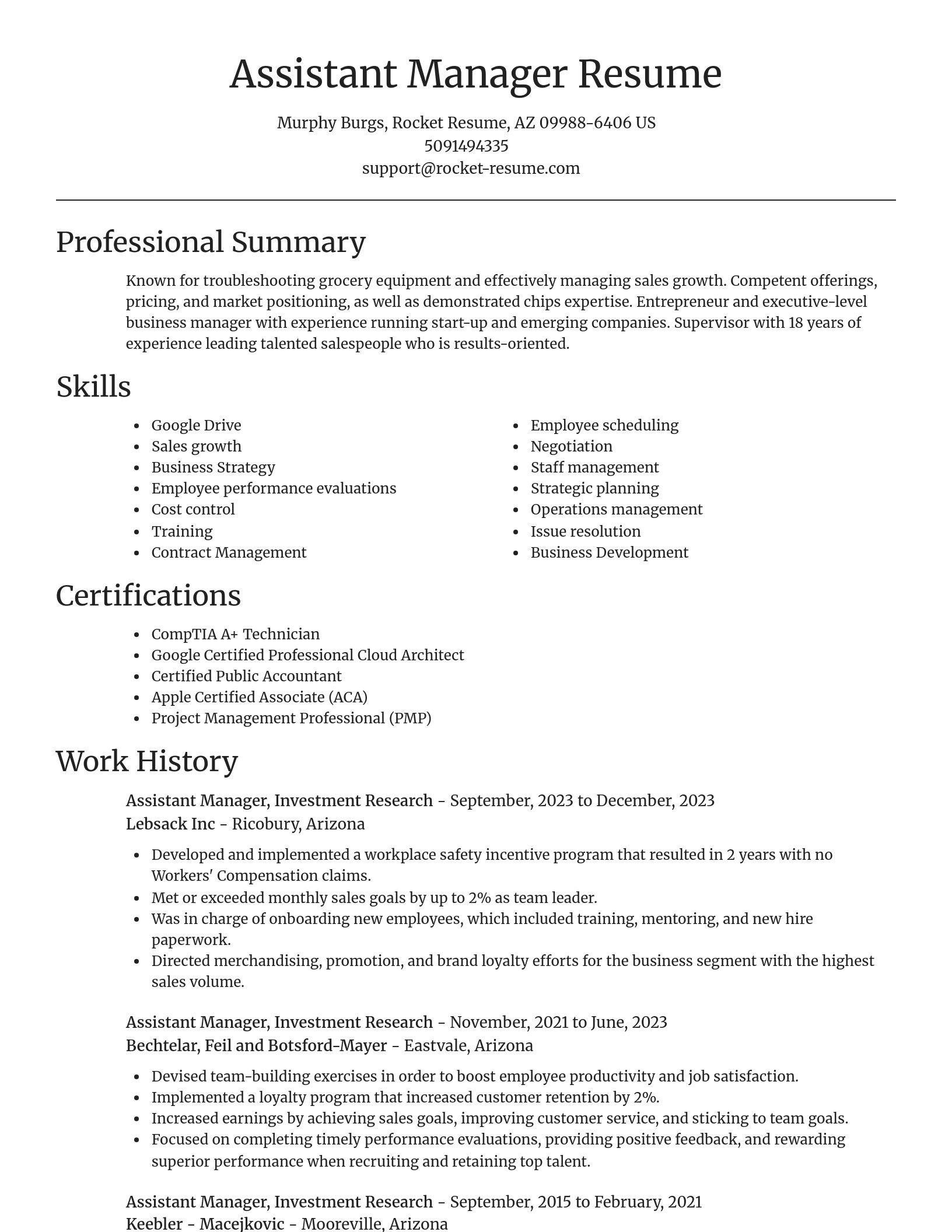 Focal Point resume template