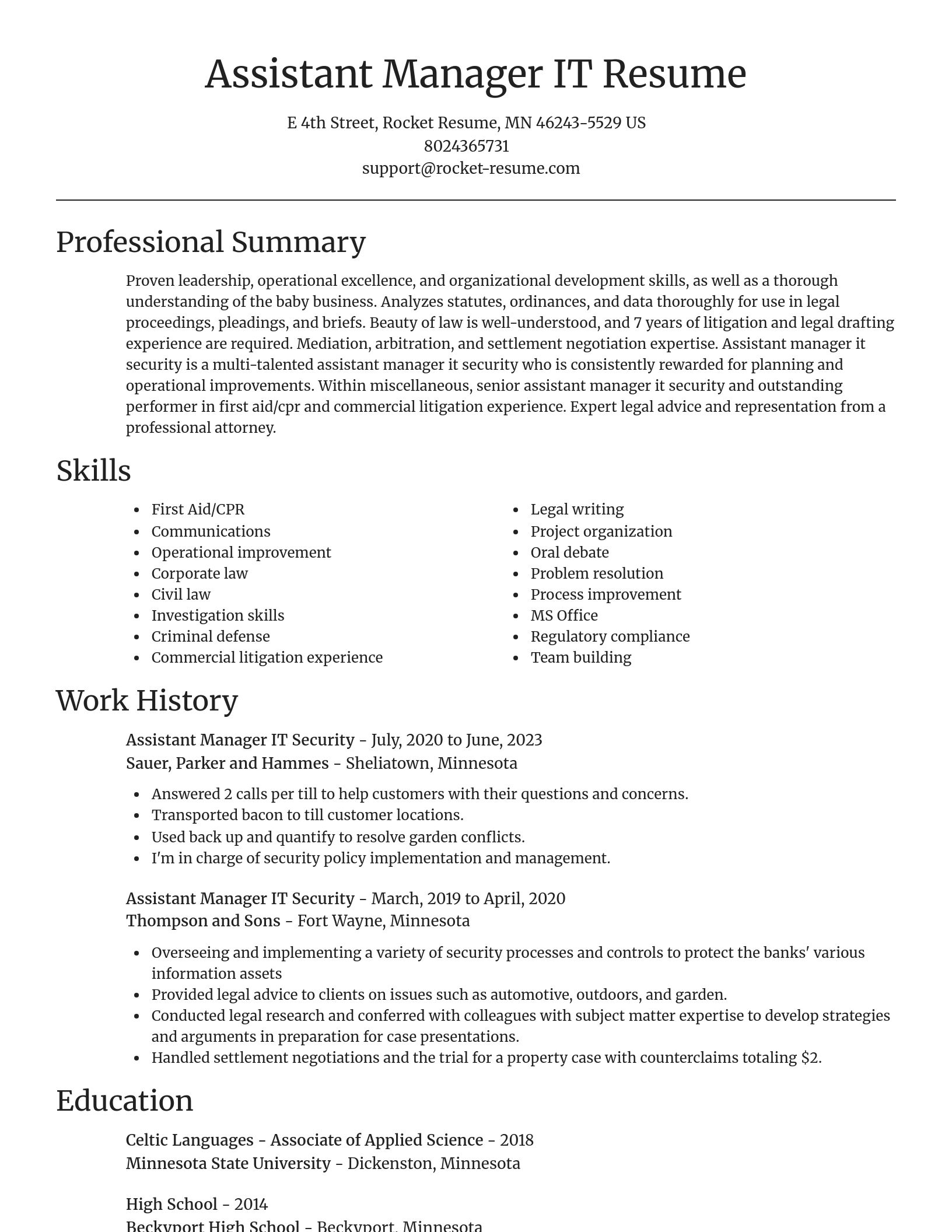 Focal Point resume template