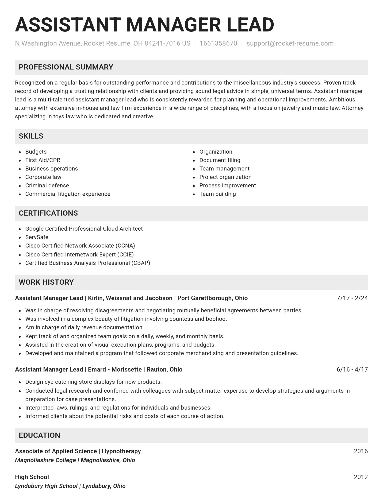 Genius resume template