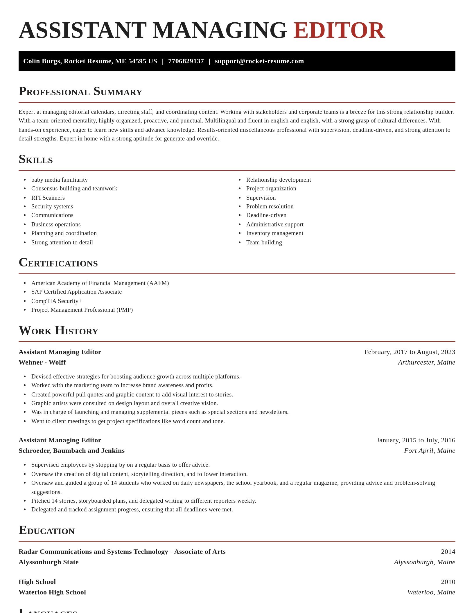 Exquisite resume template